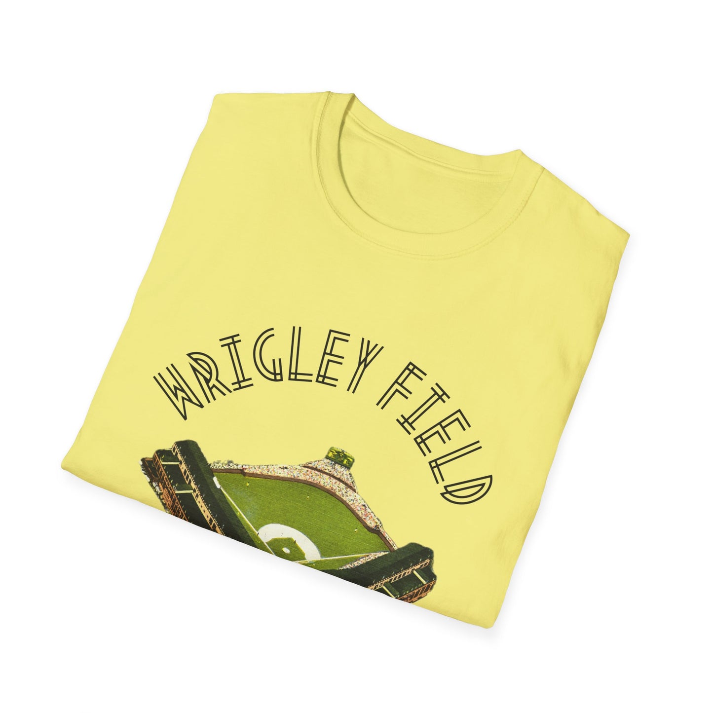 Retro Wrigley Field Unisex Soft Cotton Tee