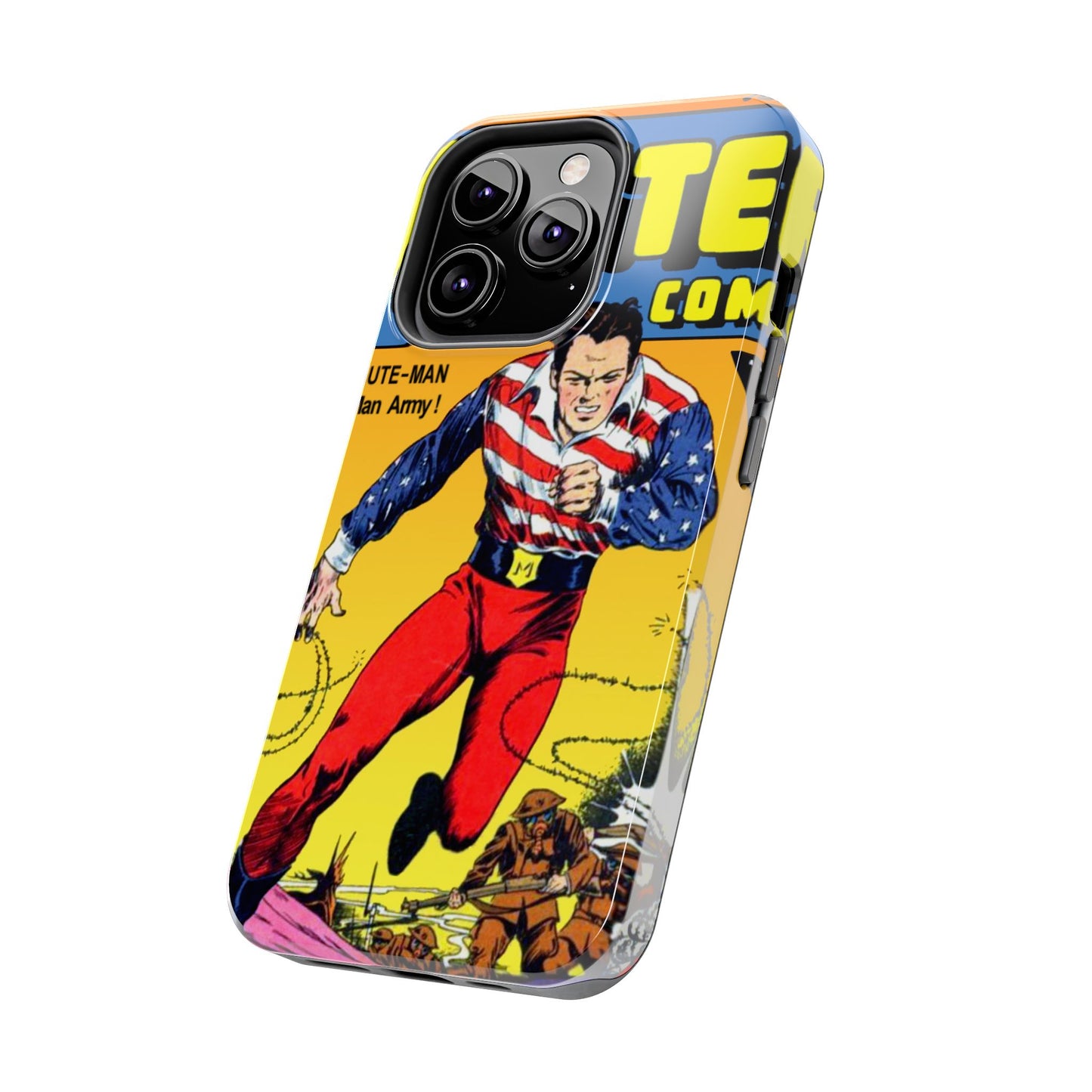 Vintage Comic Artwork Tough Phone Cases - Old School Male 