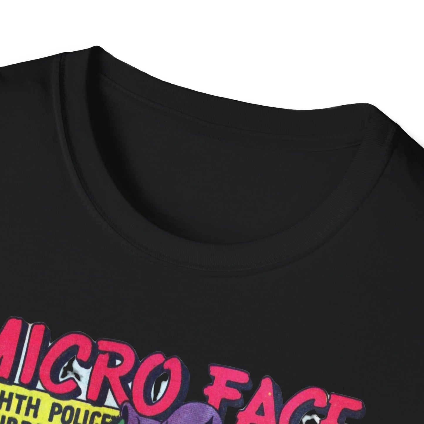 Retro Micro Face Comic Character T-Shirt - Fun Unisex Tee Made With 100% Cotton