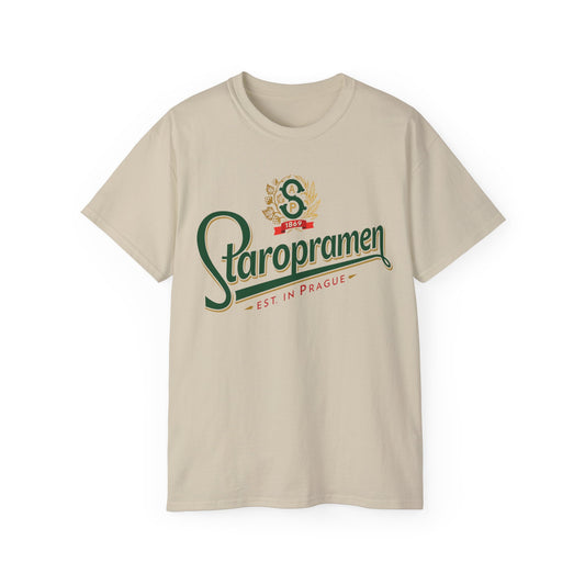 Staropramen Beer Unisex Ultra Cotton Tee - Old School Male 