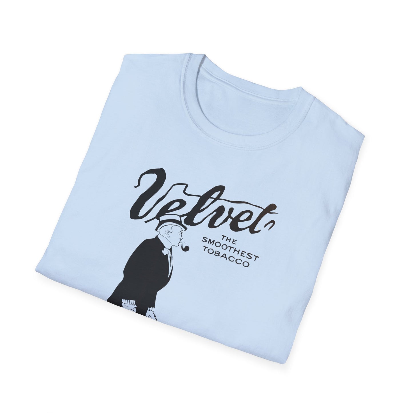 Vintage Velvet Tobacco Ad Unisex T-Shirt - Retro Style, 100% Soft Cotton, Classic Fit