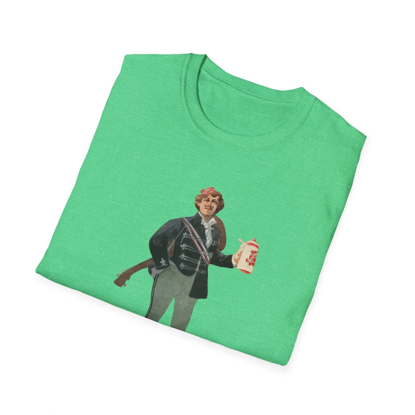 Raise Your Spirits With Our Retro Military Stein Graphic Tee - Unisex Fun Awaits!