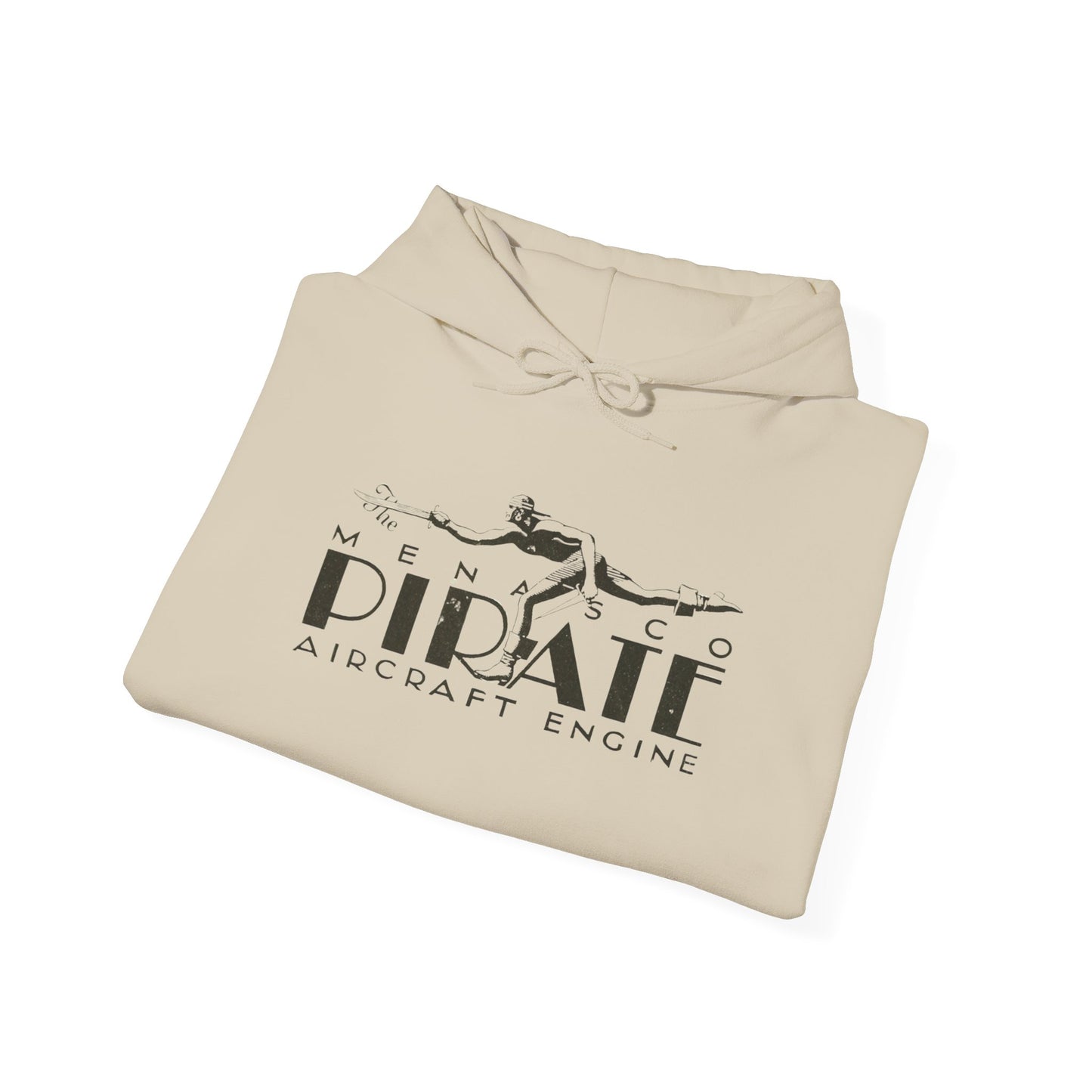 Pirate Aircraft Engines Hoodie - Cozy Unisex Sweatshirt with Kangaroo Pouch & Adjustable Hood