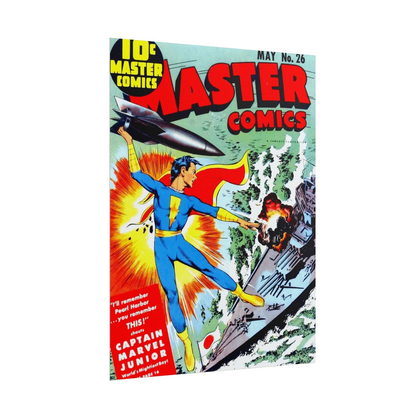 Retro May Number 26 Master Comics Cover Poster Print