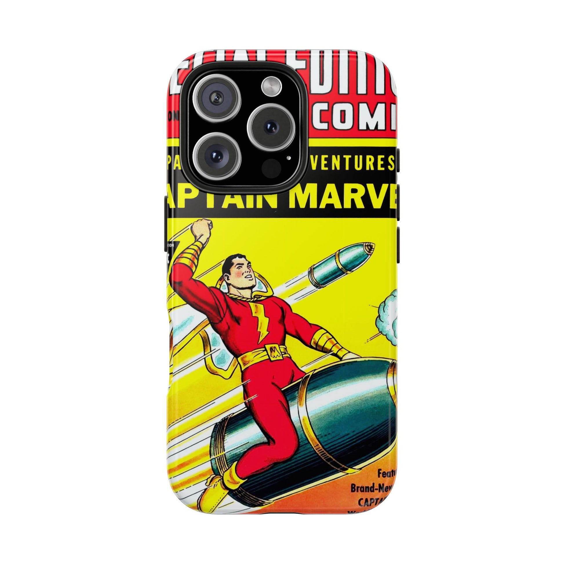 Vintage Captain Marvel Comic Tough Phone Cases - Old School Male 