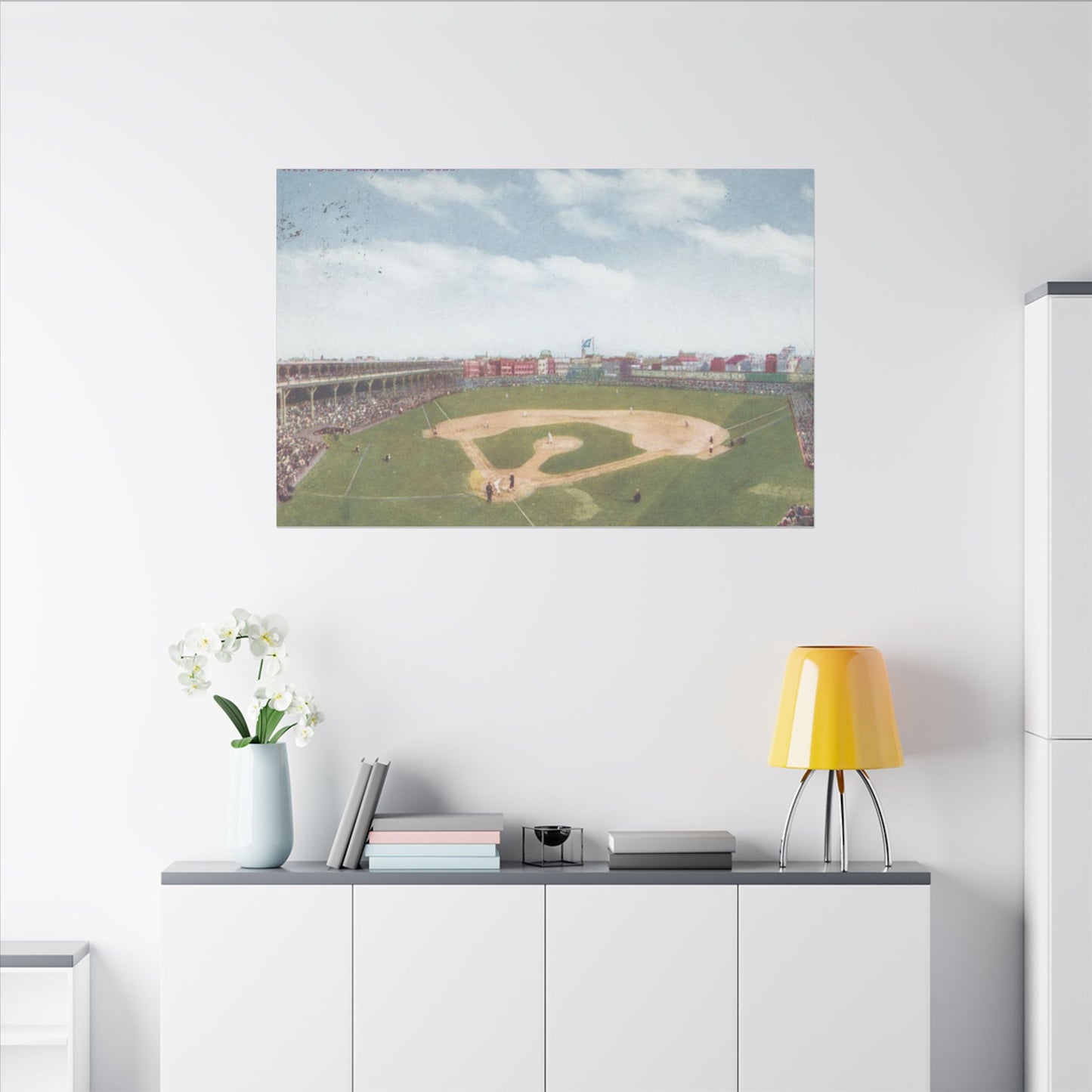 Nostalgic Chicago West Side Ballpark Canvas Art