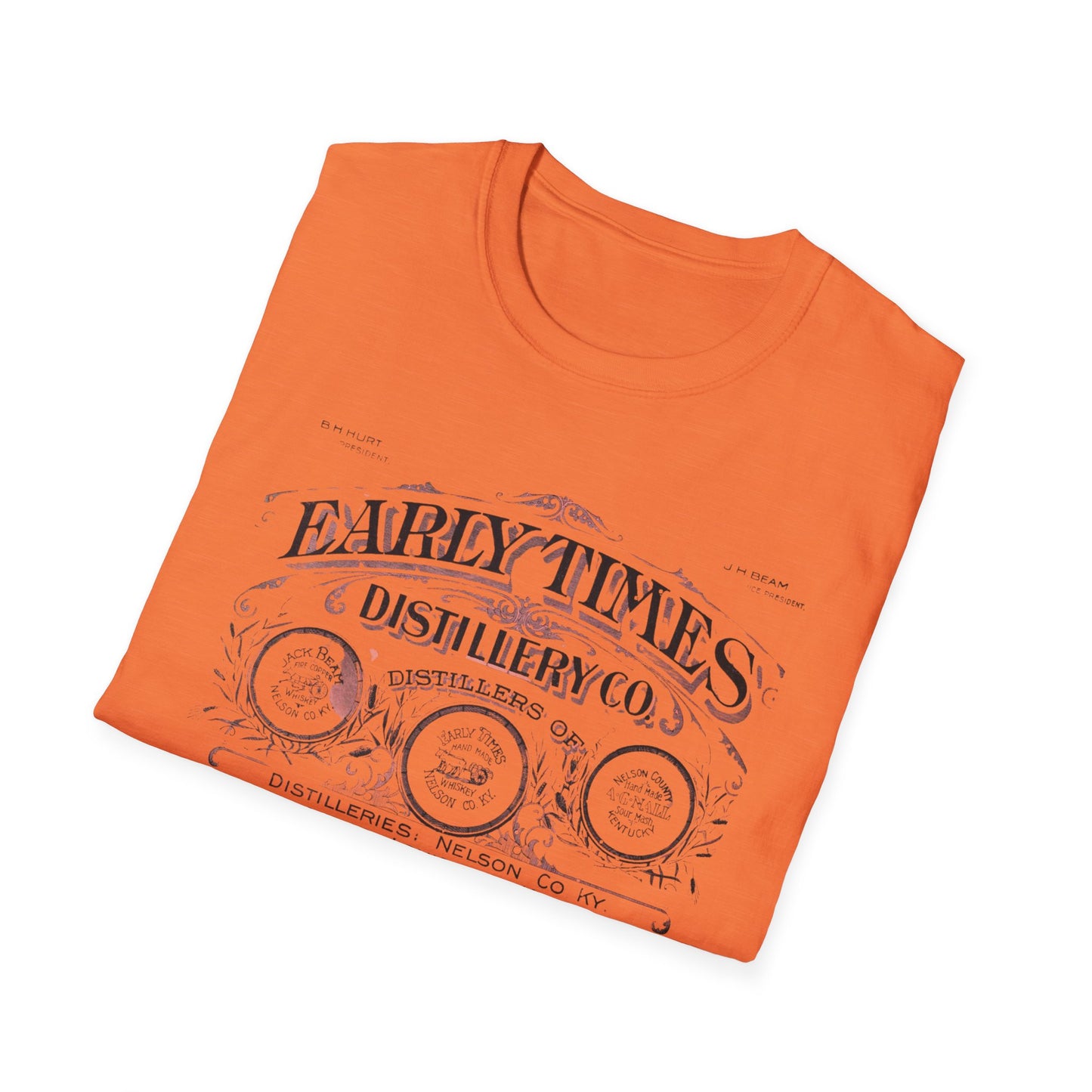 Vintage Early Times Distillery T-Shirt - 100% Cotton, Classic Design, Perfect for Any Occasion