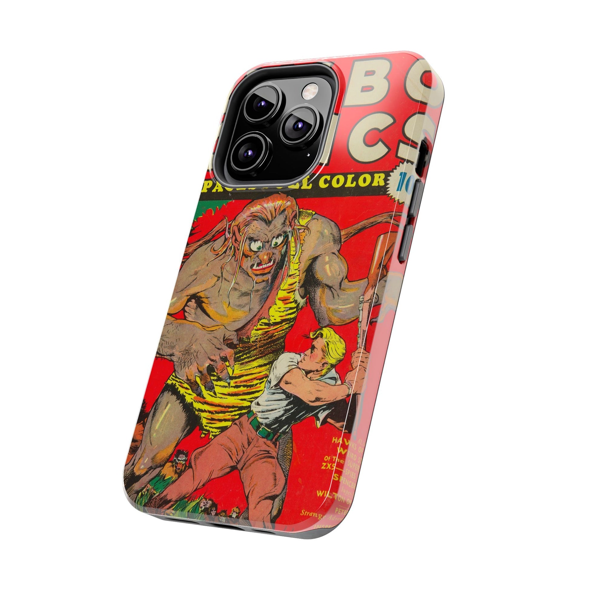 Vintage-Inspired Comic Book Tough Phone Cases - Old School Male 