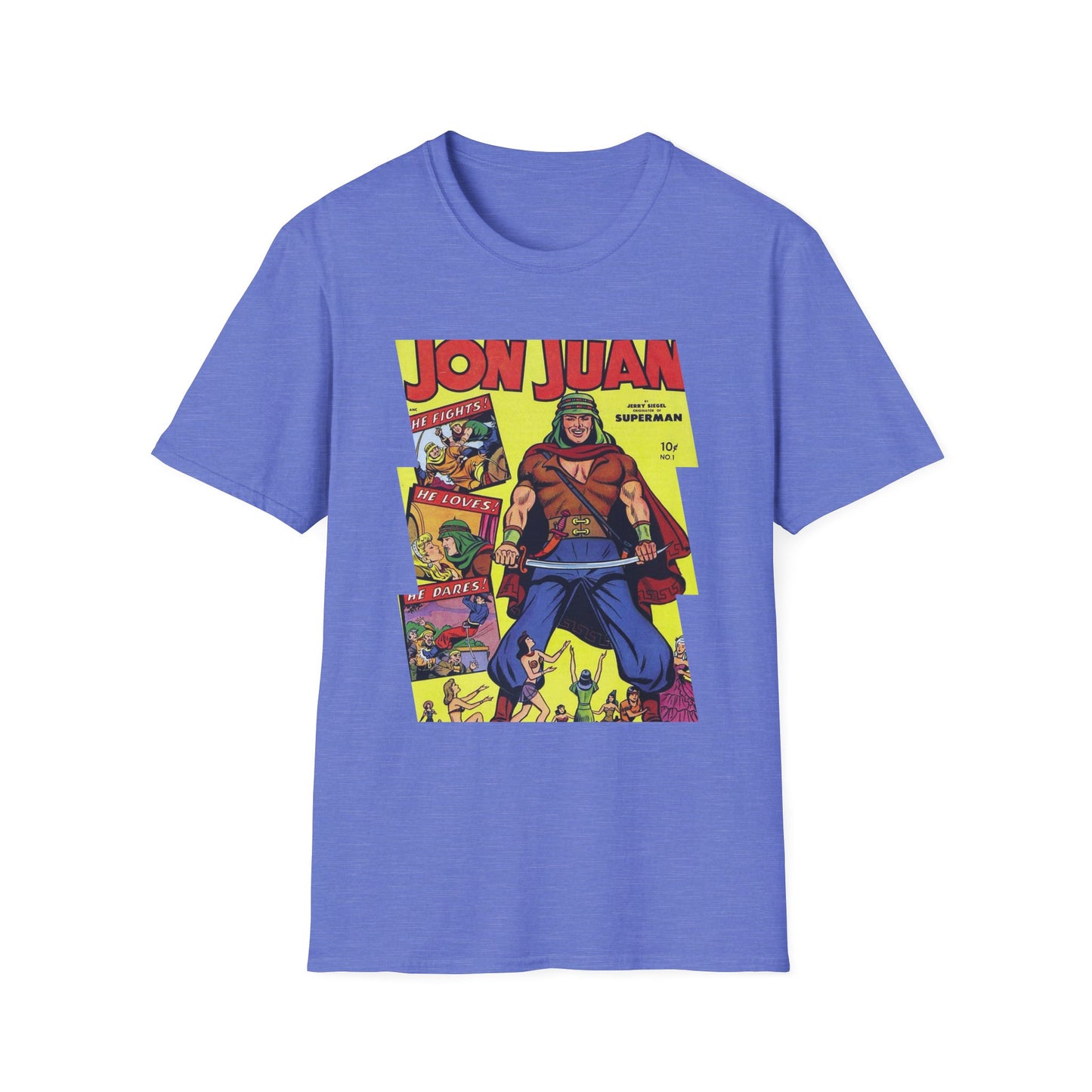 Vintage Jon Juan Comic Tee - Old School Male 