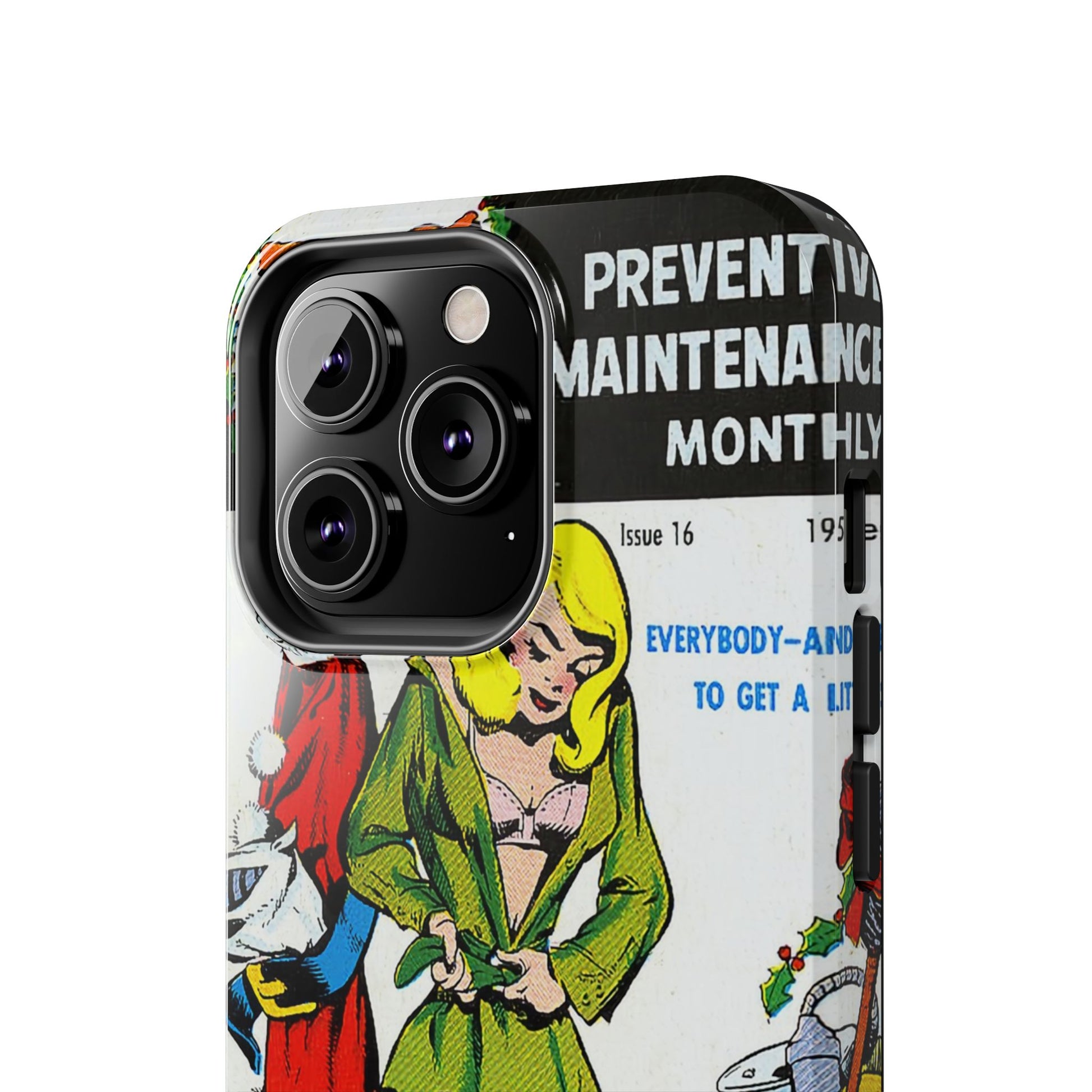 Vintage Military Maintenance Magazine Cover Phone Case Tumbler - Old School Male 