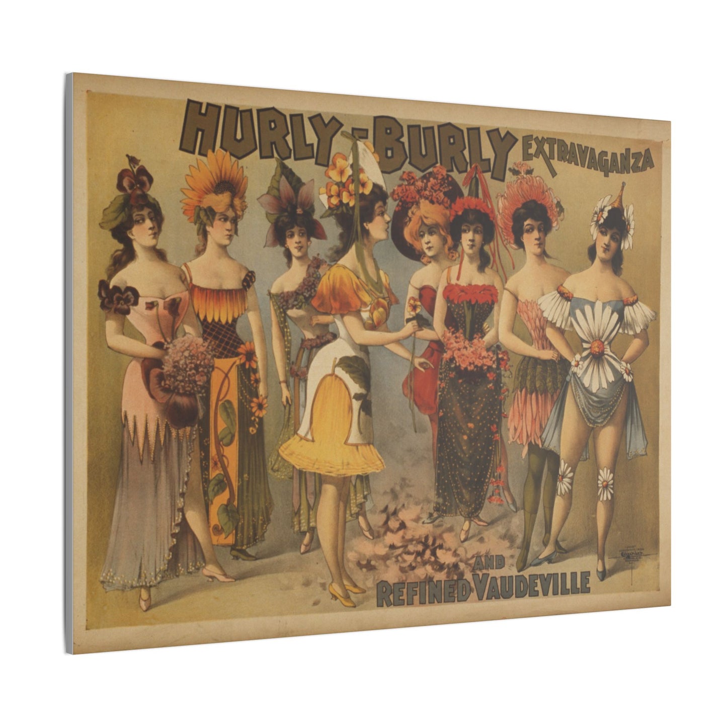 Retro Burlesque Canvas Artwork - Nostalgic Vintage Print