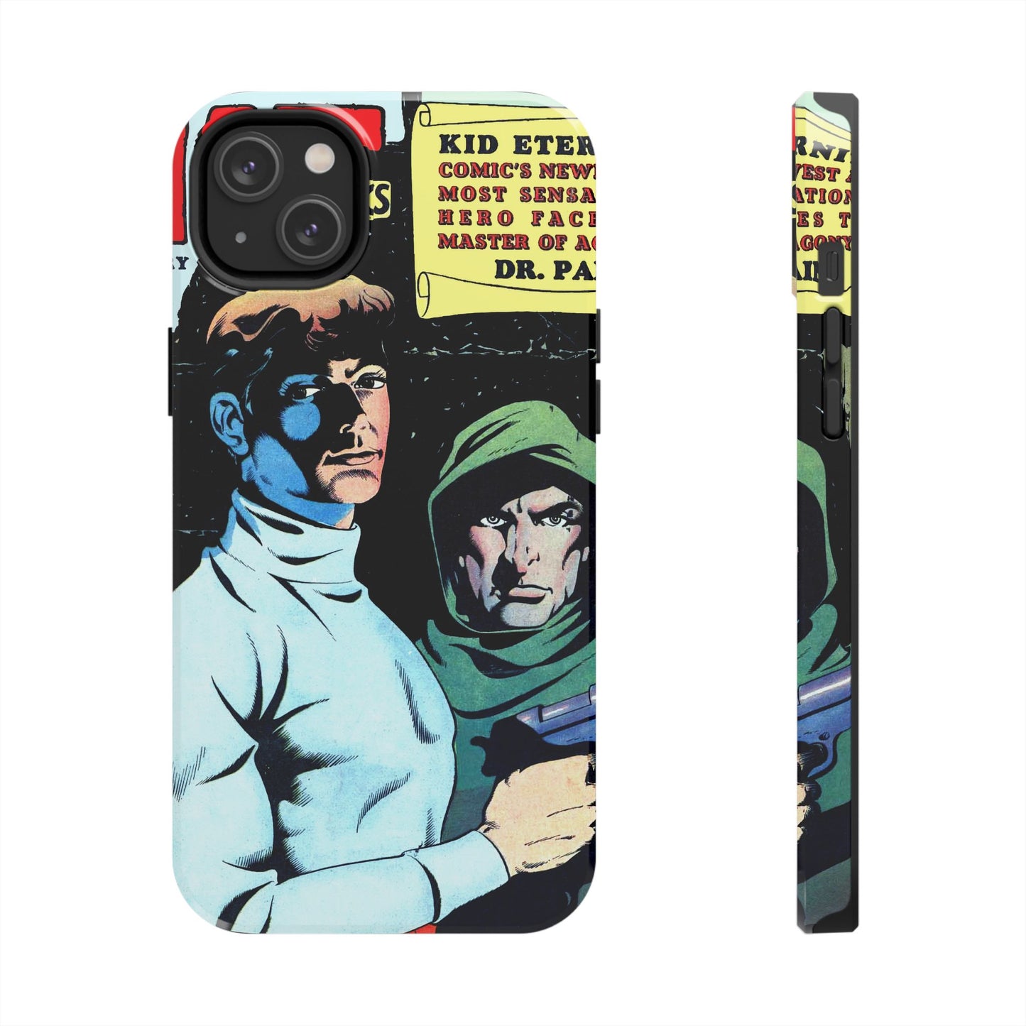 Vintage Comic Book Cover Durable Phone Cases - Old School Male 