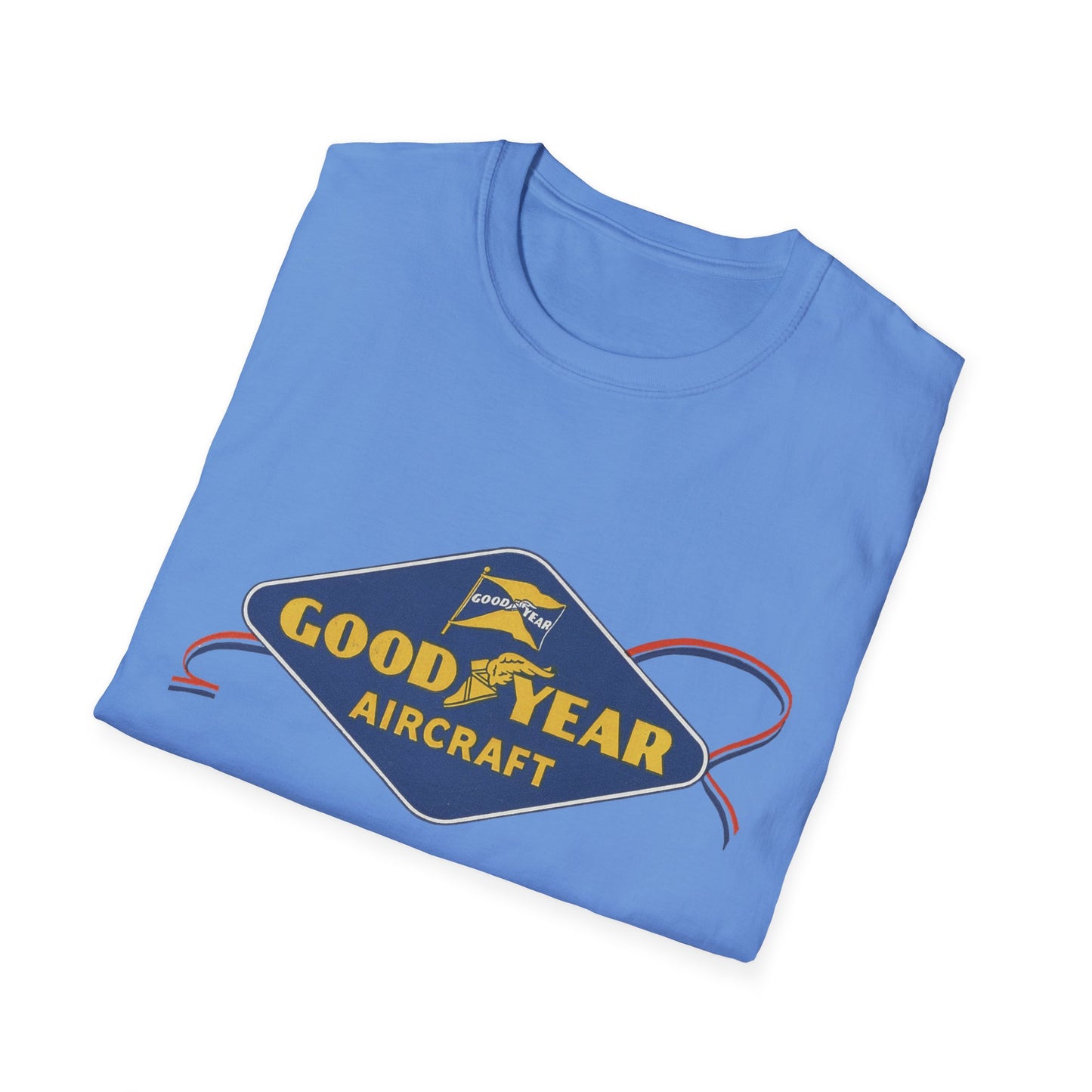 Fly High In Style: Vintage Goodyear Aircraft T-Shirt For Aviation Buffs & Retro Fans!