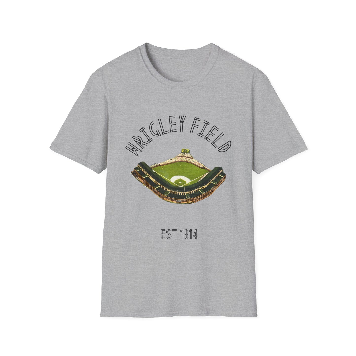 Retro Wrigley Field Unisex Soft Cotton Tee