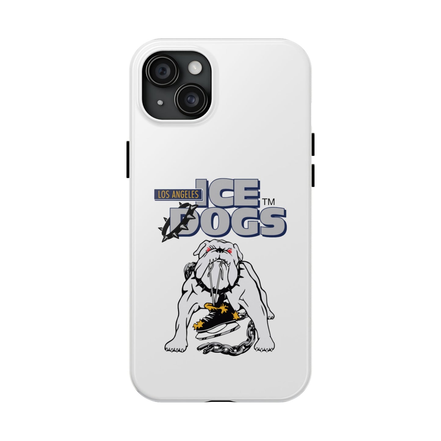 Vintage Los Angeles Ice Dogs Hockey Team Logo Durable Phone Cases - Old School Male 