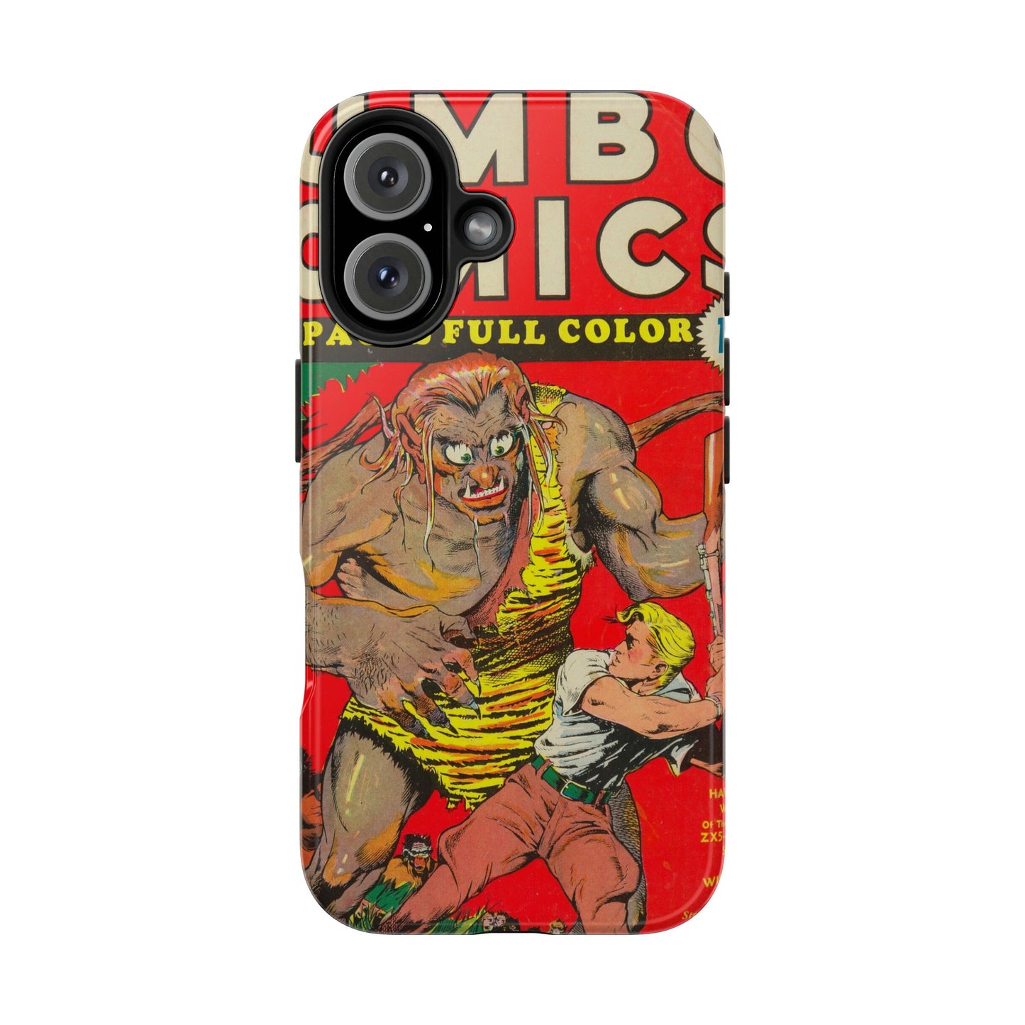 Vintage-Inspired Comic Book Tough Phone Cases - Old School Male 