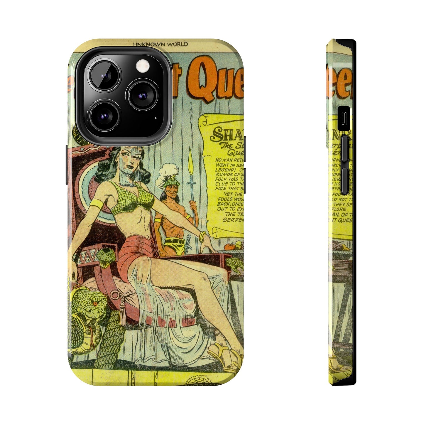 Vintage Serpent Queen Fantasy Comic Phone Case - Old School Male 