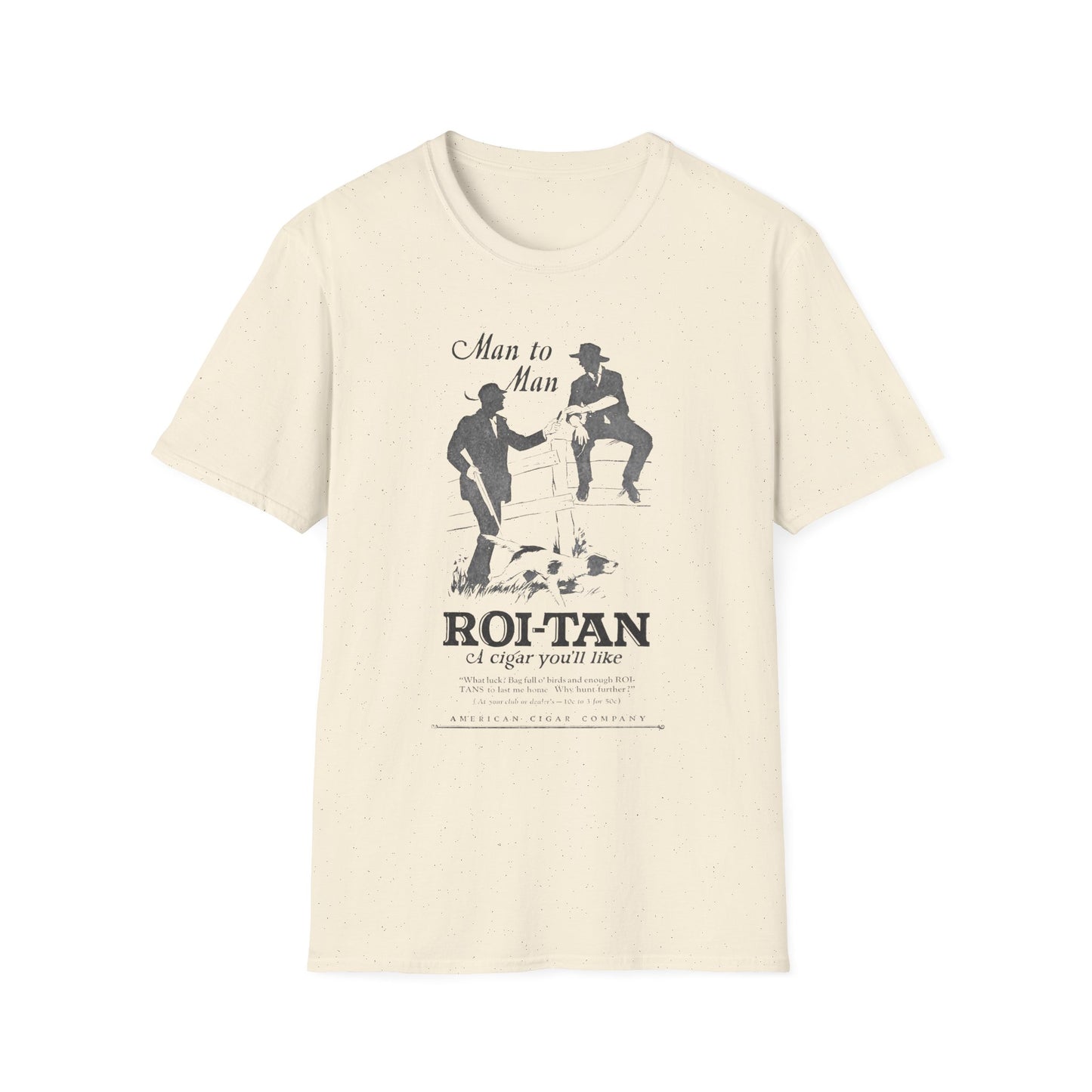 Vintage Roi Tan Cigar Ad T-Shirt - 100% Cotton, Classic Fit, Retro Style, Unisex