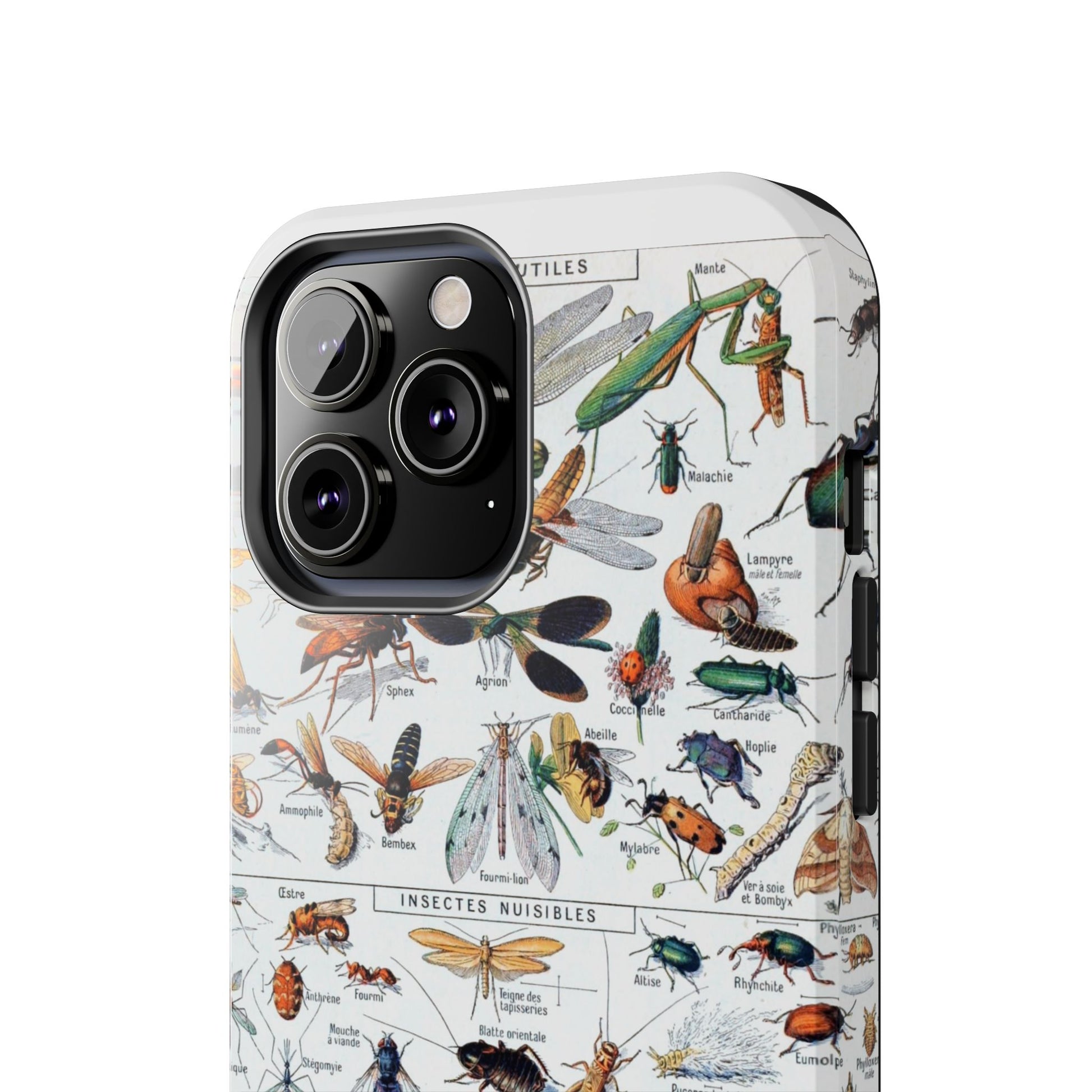 Insect-Themed Impact-Resistant Phone Cases - Old School Male 