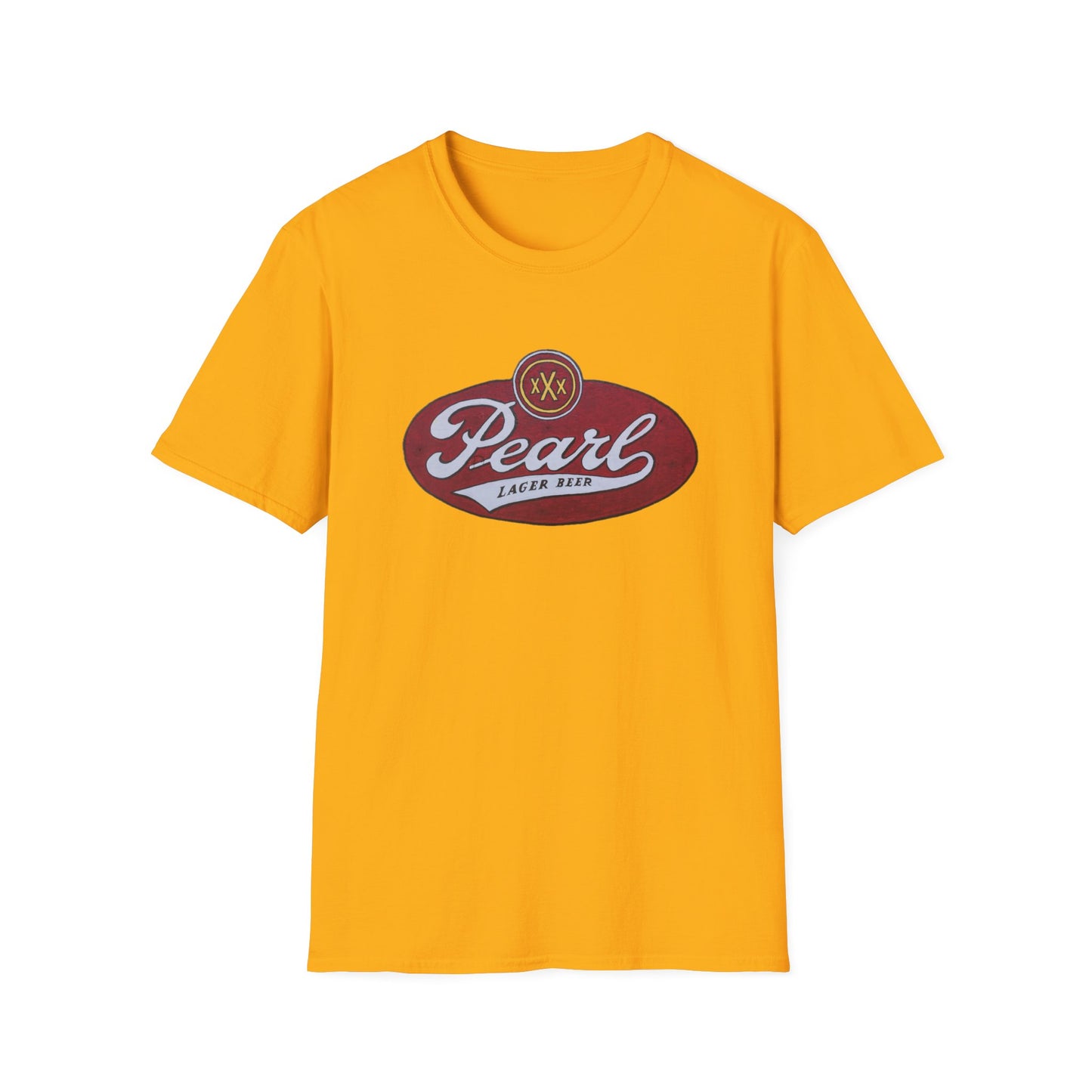 Vintage-Inspired Pearl Lager Unisex Soft Cotton Tee - Old School Male 