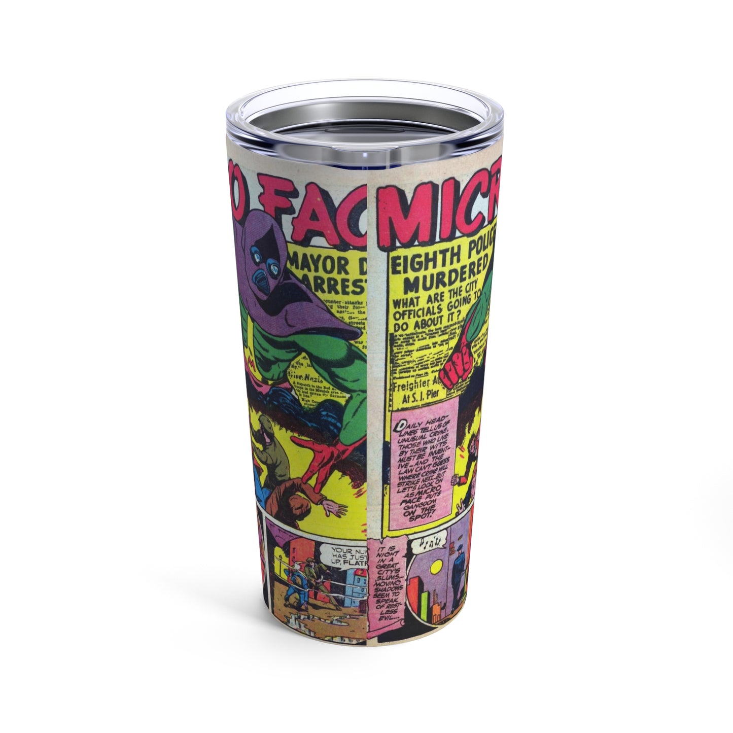 Vintage Comic Strip Insulated Tumbler 20oz