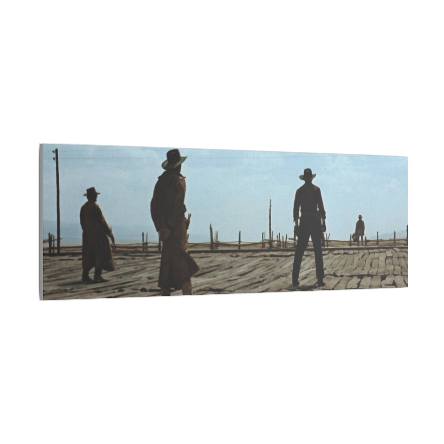 Once Upon a Time in the West Scene Canvas Print - Old School Male 