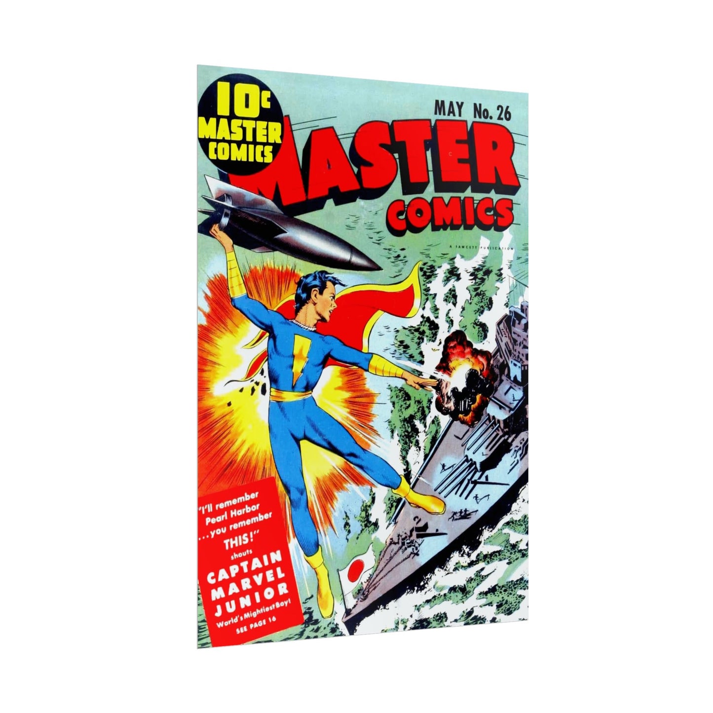 Retro May Number 26 Master Comics Cover Poster Print