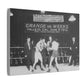 Vintage Grande Vs Weeks 1912 Boxing Match Canvas Print - Old School Male 