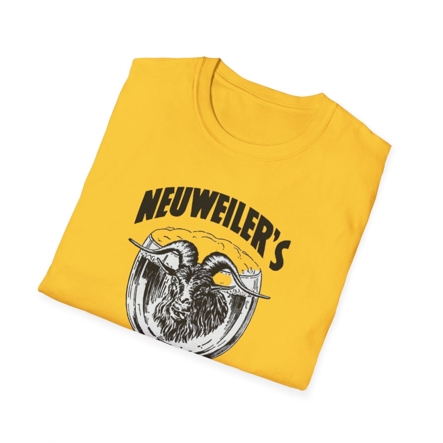 Sip Back and Relax: Vintage Neuweiler's 100% Cotton Bock Beer T-Shirt for Ultimate Chill Vibes