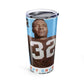 Vintage Jim Brown NFL Legend Insulated Tumbler 20oz - Old School Male 