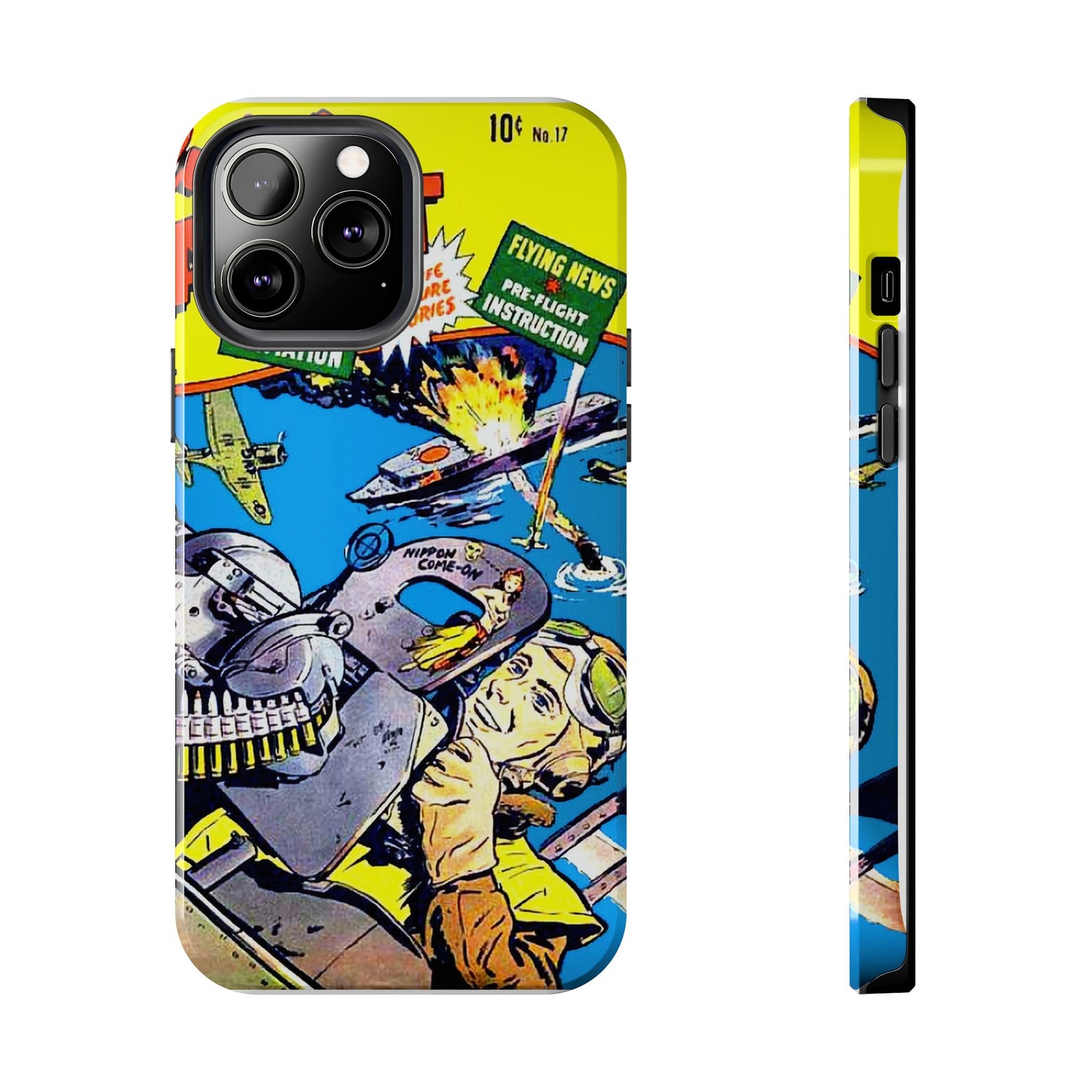 Vintage Comic Art Tough Phone Cases - Old School Male 