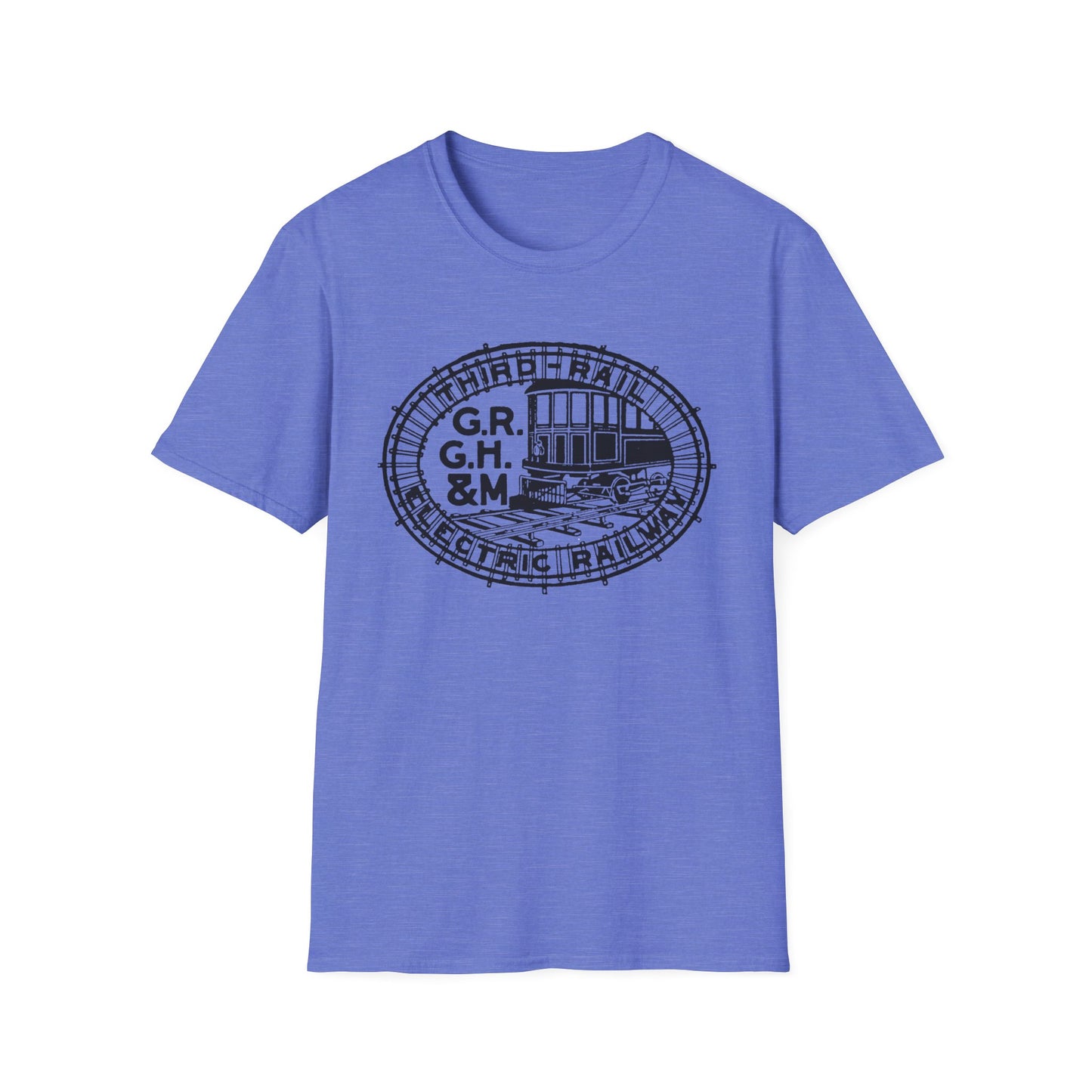 All Aboard The Style Express! Vintage Railroad Logo T-Shirt - 100% Cotton Comfort for Train Lovers!