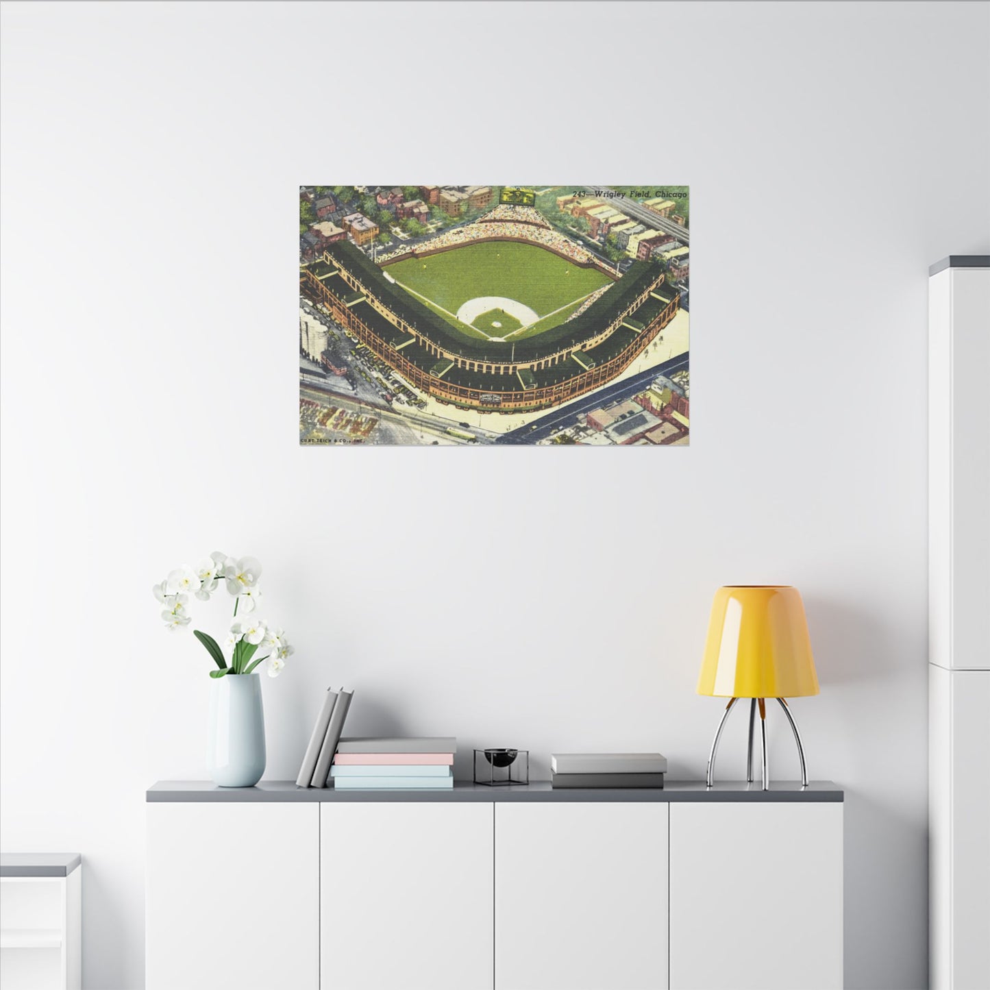 Nostalgic Wrigley Field Canvas Art Print