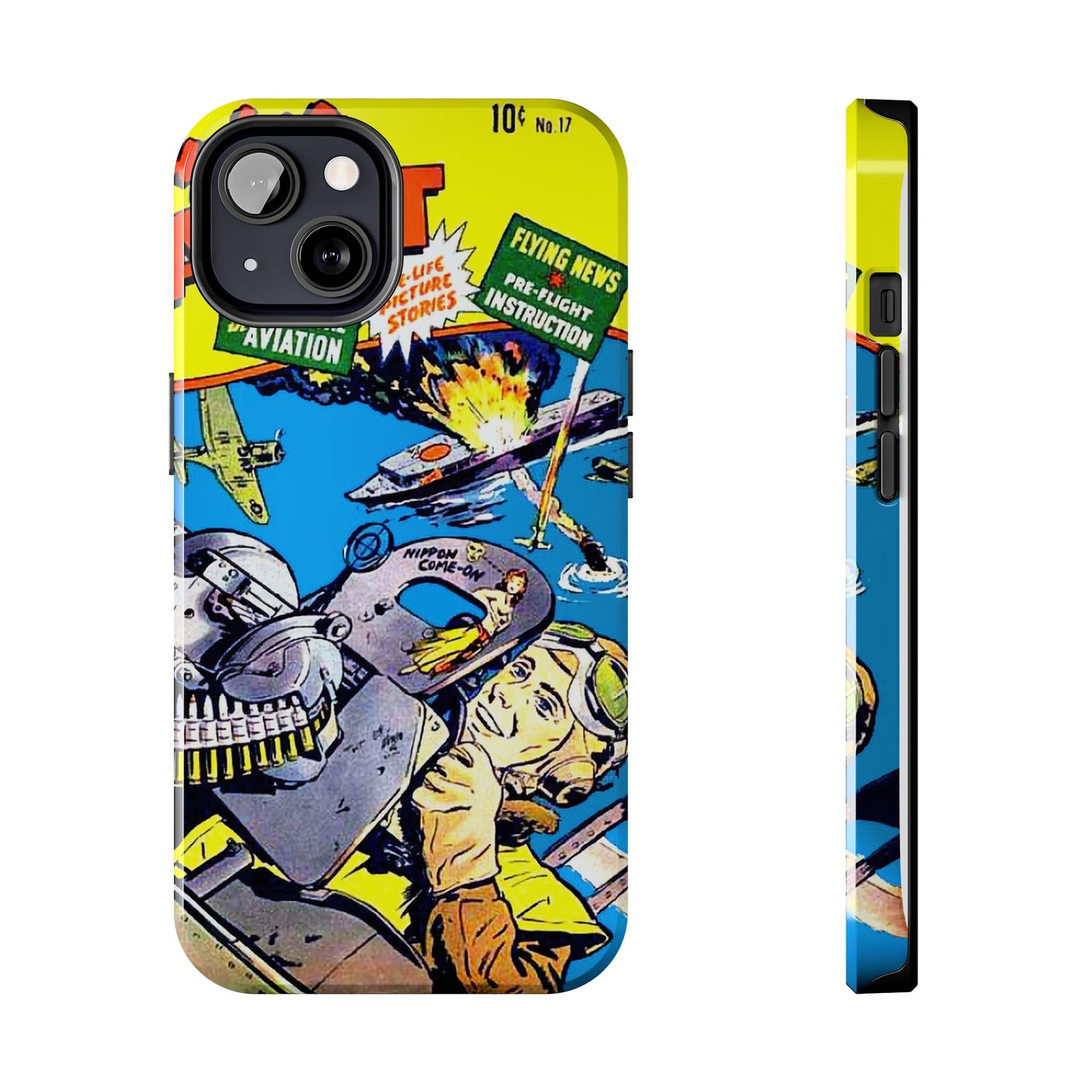 Vintage Comic Art Tough Phone Cases - Old School Male 