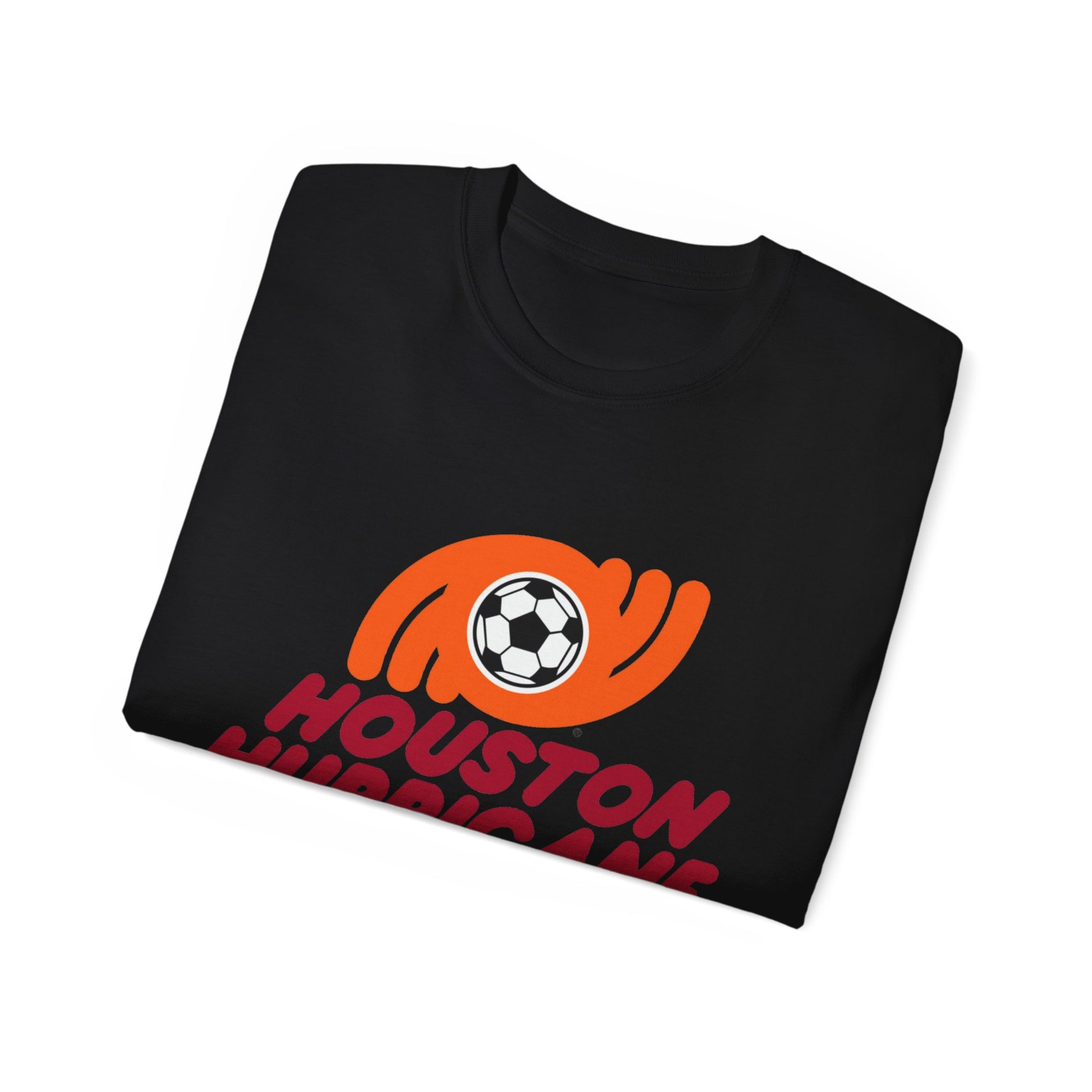 Houston Hurricane Soccer Team Unisex Ultra Cotton Tee - Old School Male 