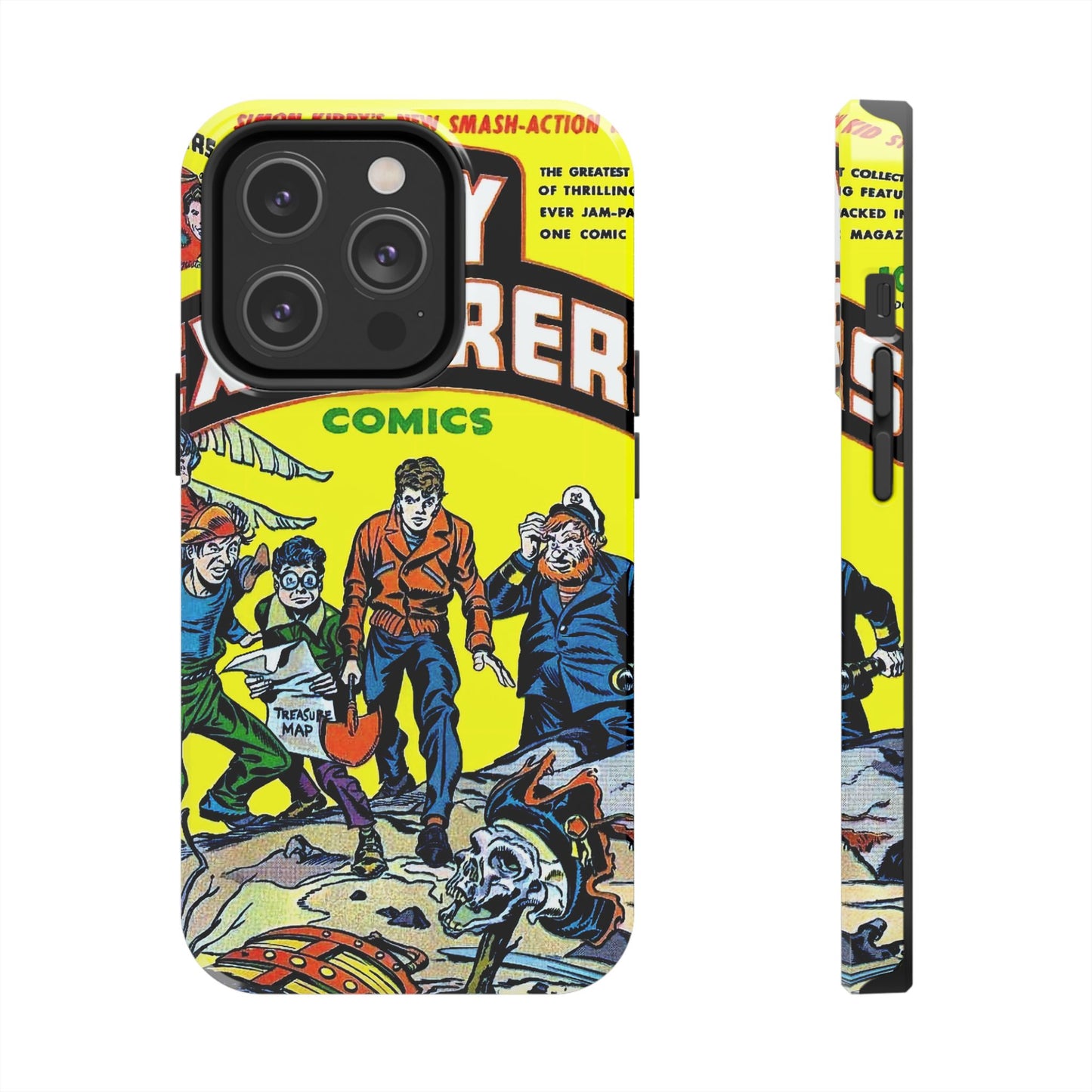 Vintage Comic Book Cover Rugged Phone Cases - Old School Male 