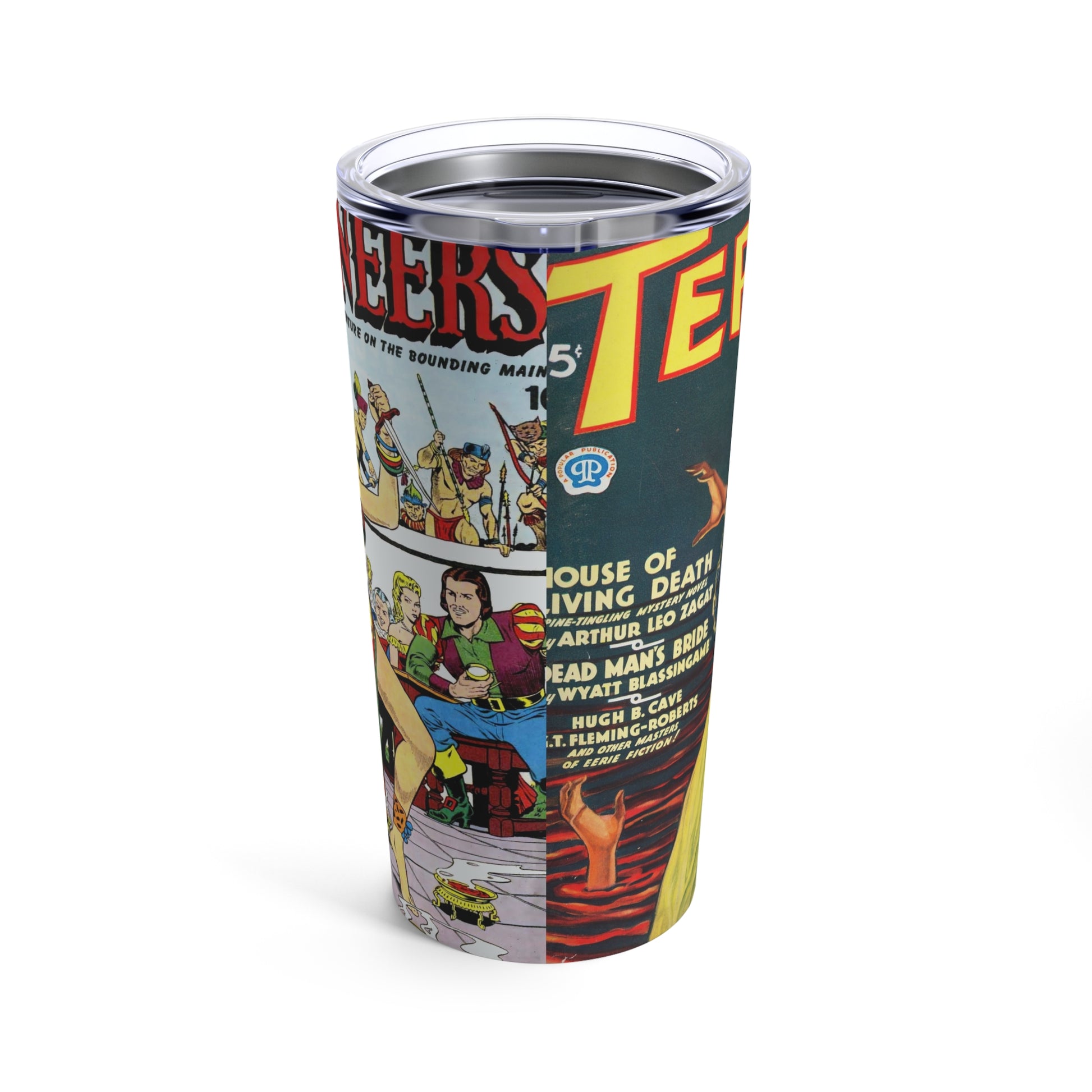 Retro 1950s Comic Book Art Insulated Tumbler 20oz - Old School Male 