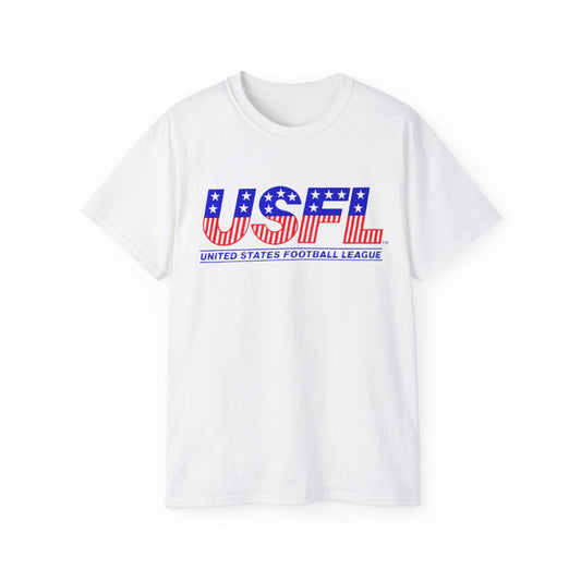 USFL Logo Unisex Ultra Cotton Tee - Old School Male 