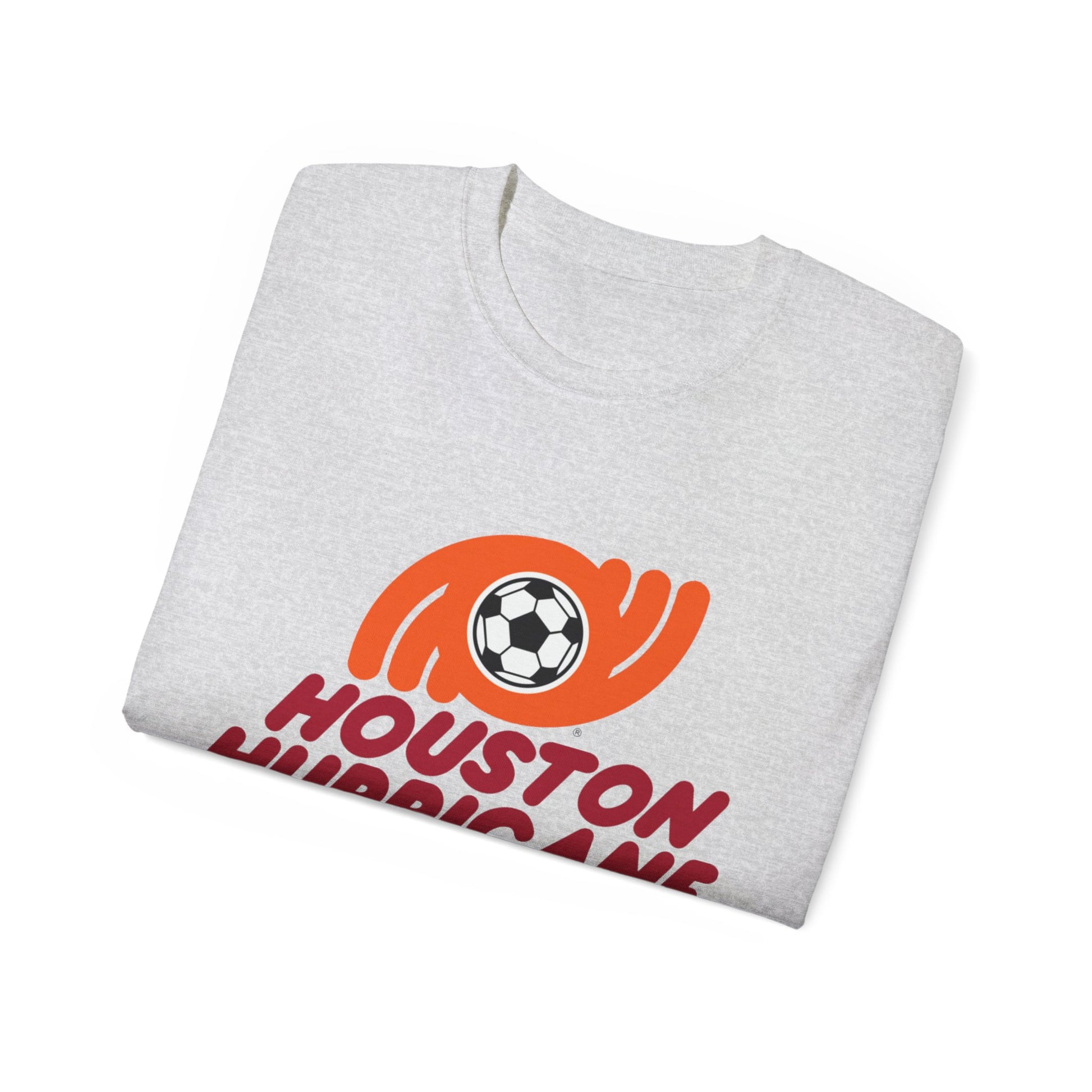 Houston Hurricane Soccer Team Unisex Ultra Cotton Tee - Old School Male 