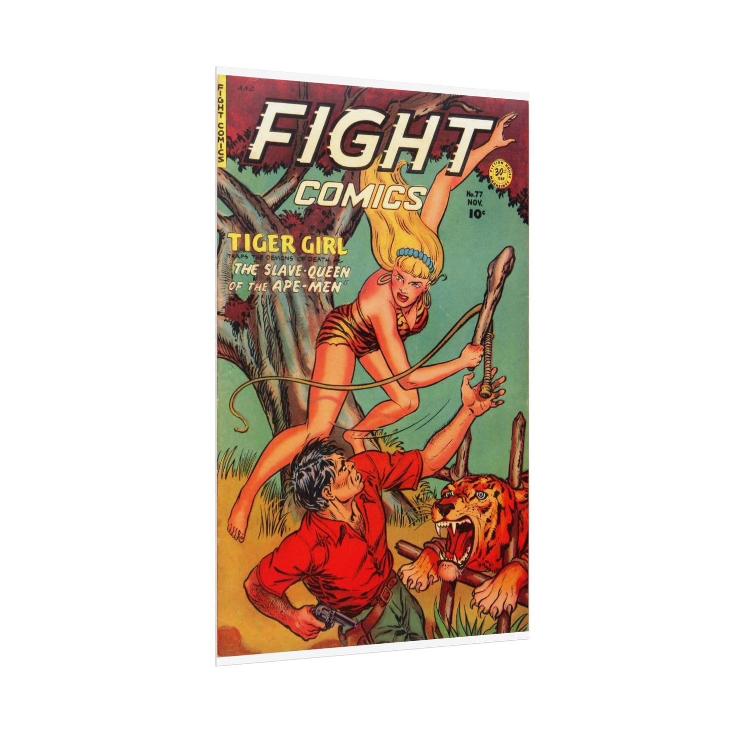 Vintage Fight Comics Rolled Poster