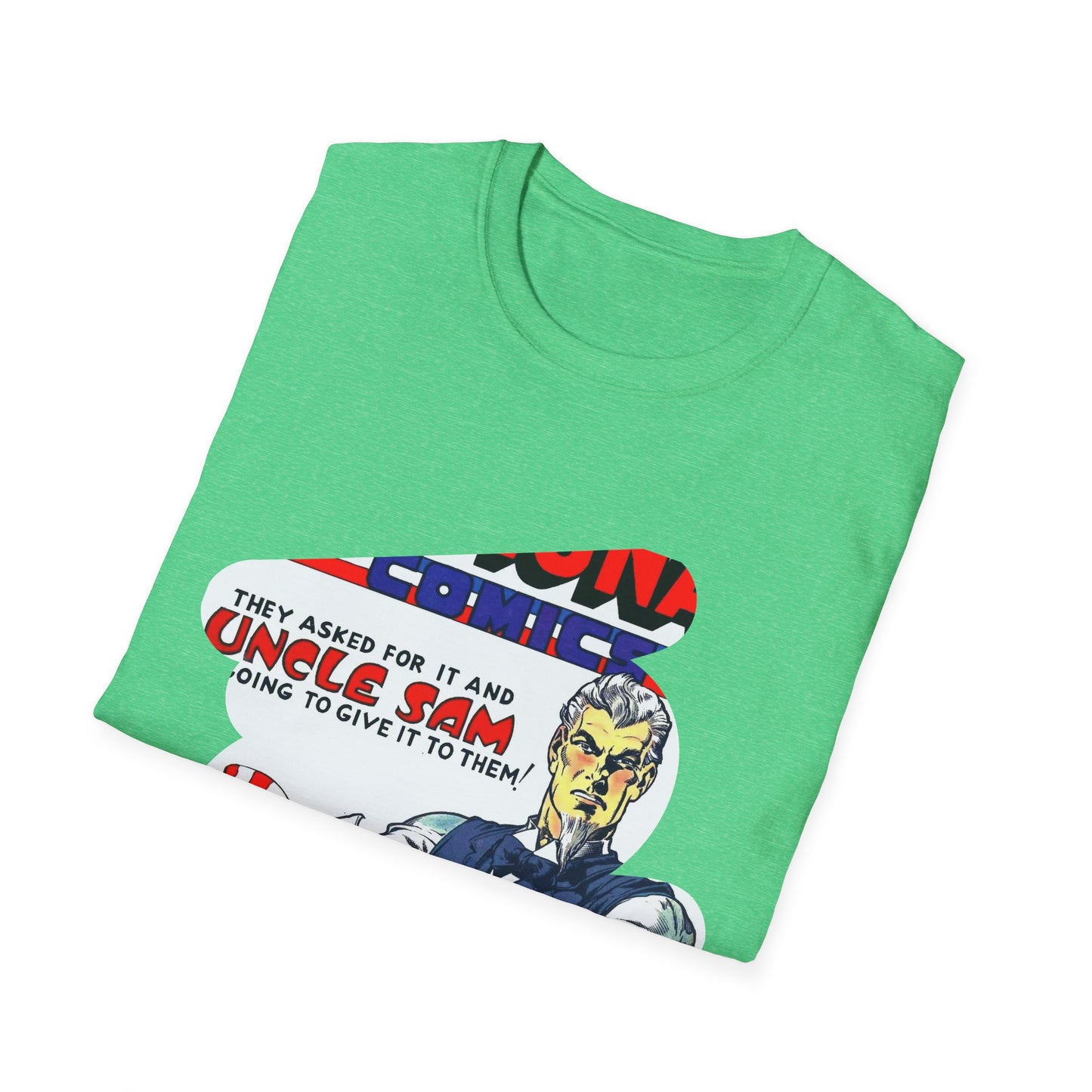 Vintage Comic Book Art Unisex Soft-Style Tee