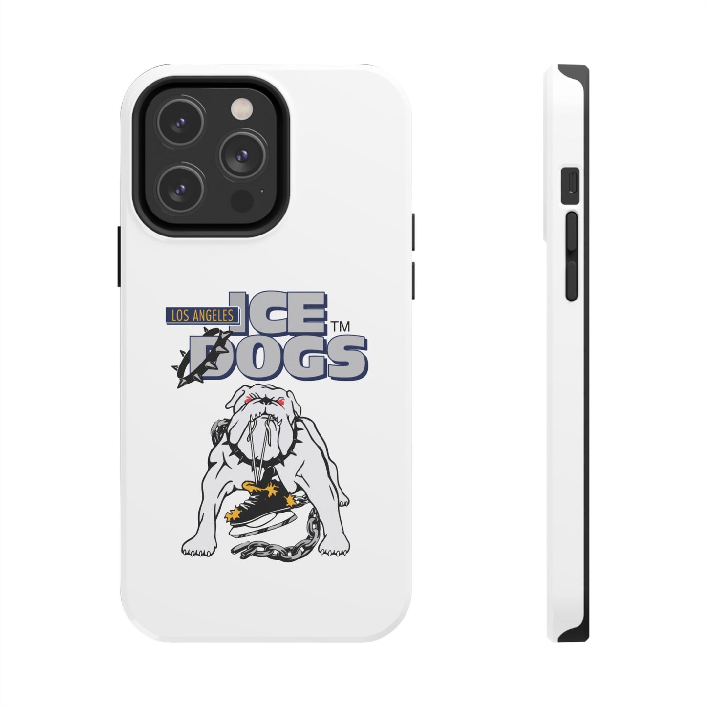 Vintage Los Angeles Ice Dogs Hockey Team Logo Durable Phone Cases - Old School Male 