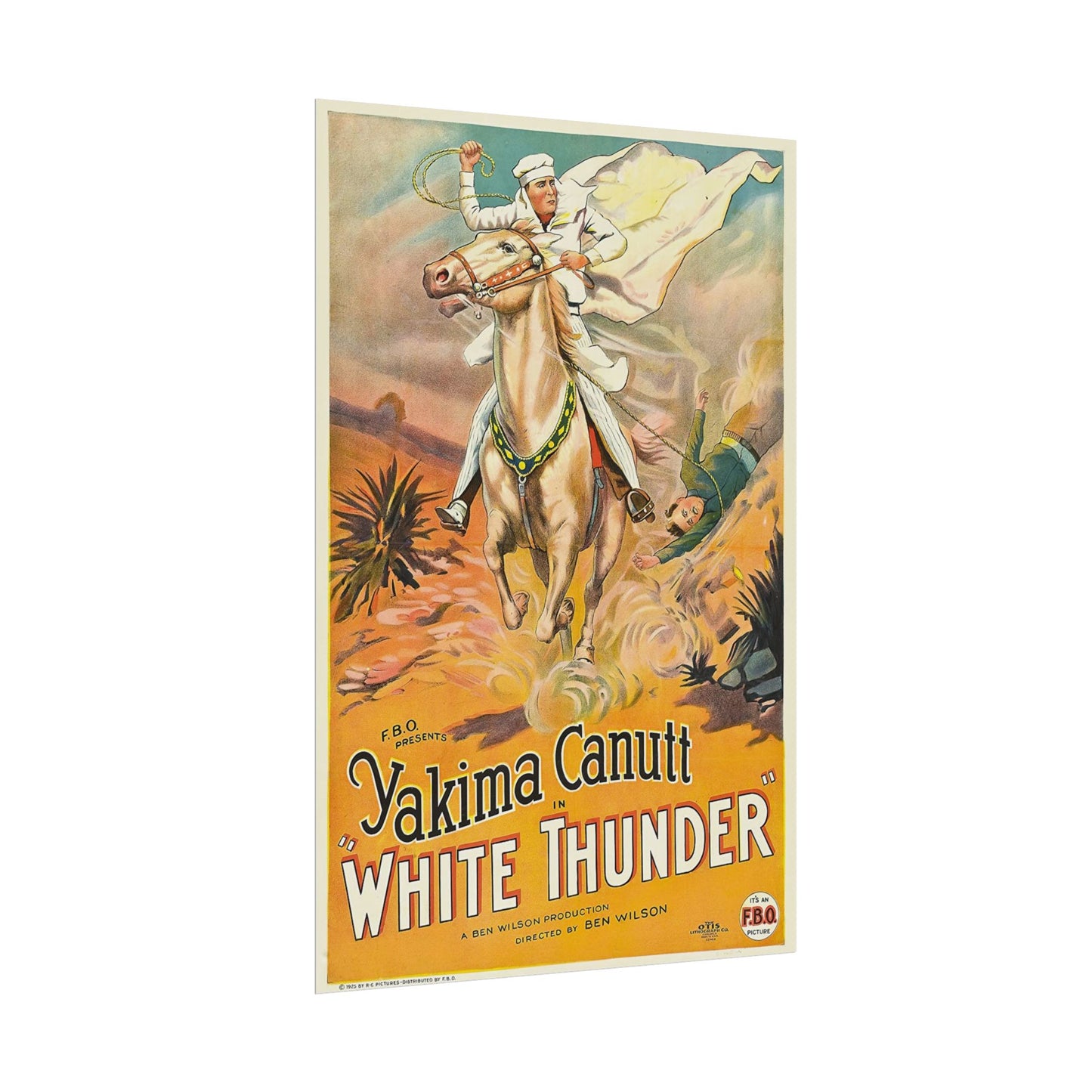 Poster Print - Classic Film White Thunder Starring Yakima Canutt Movie Poster