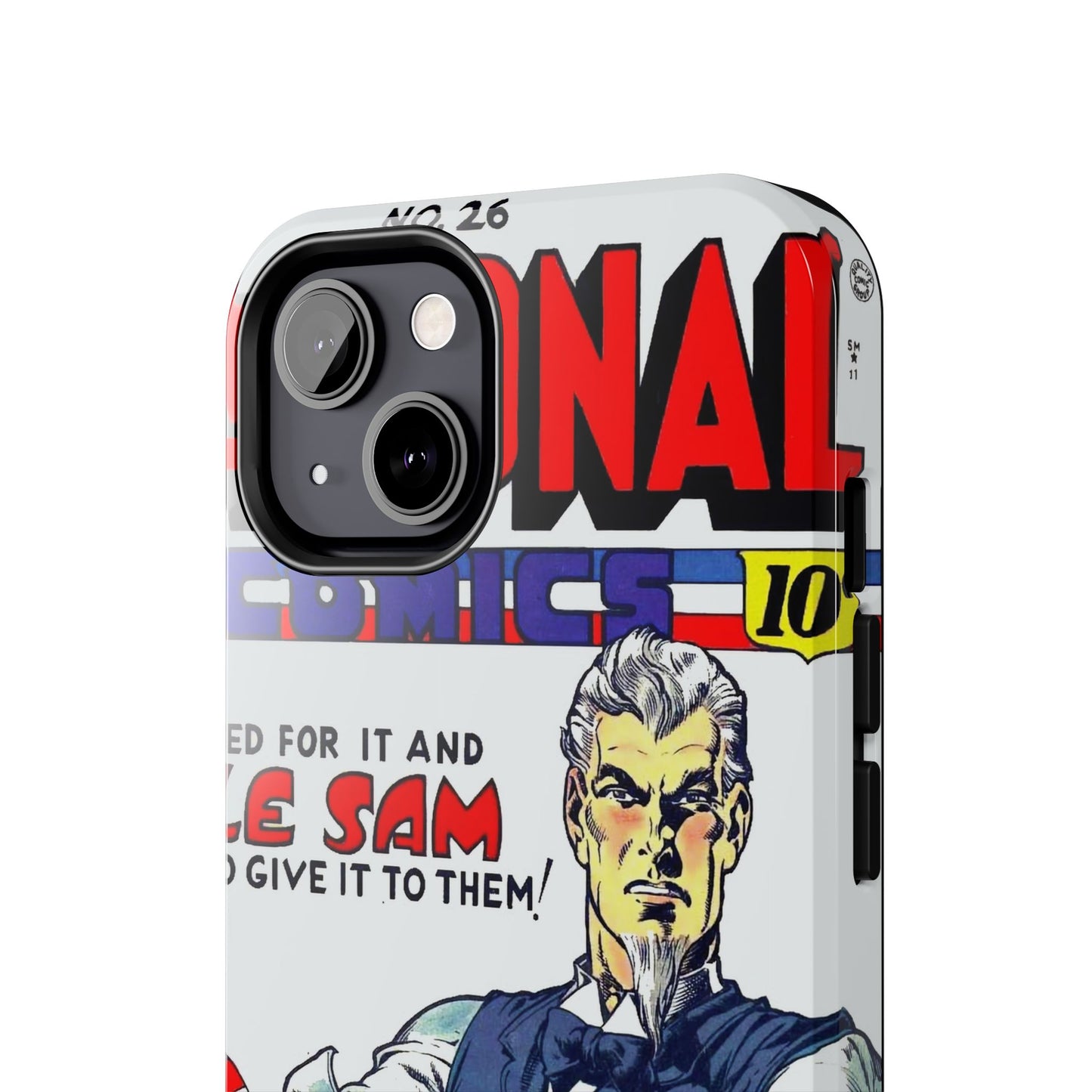 Vintage Comic Art Durable Phone Cases - Old School Male 