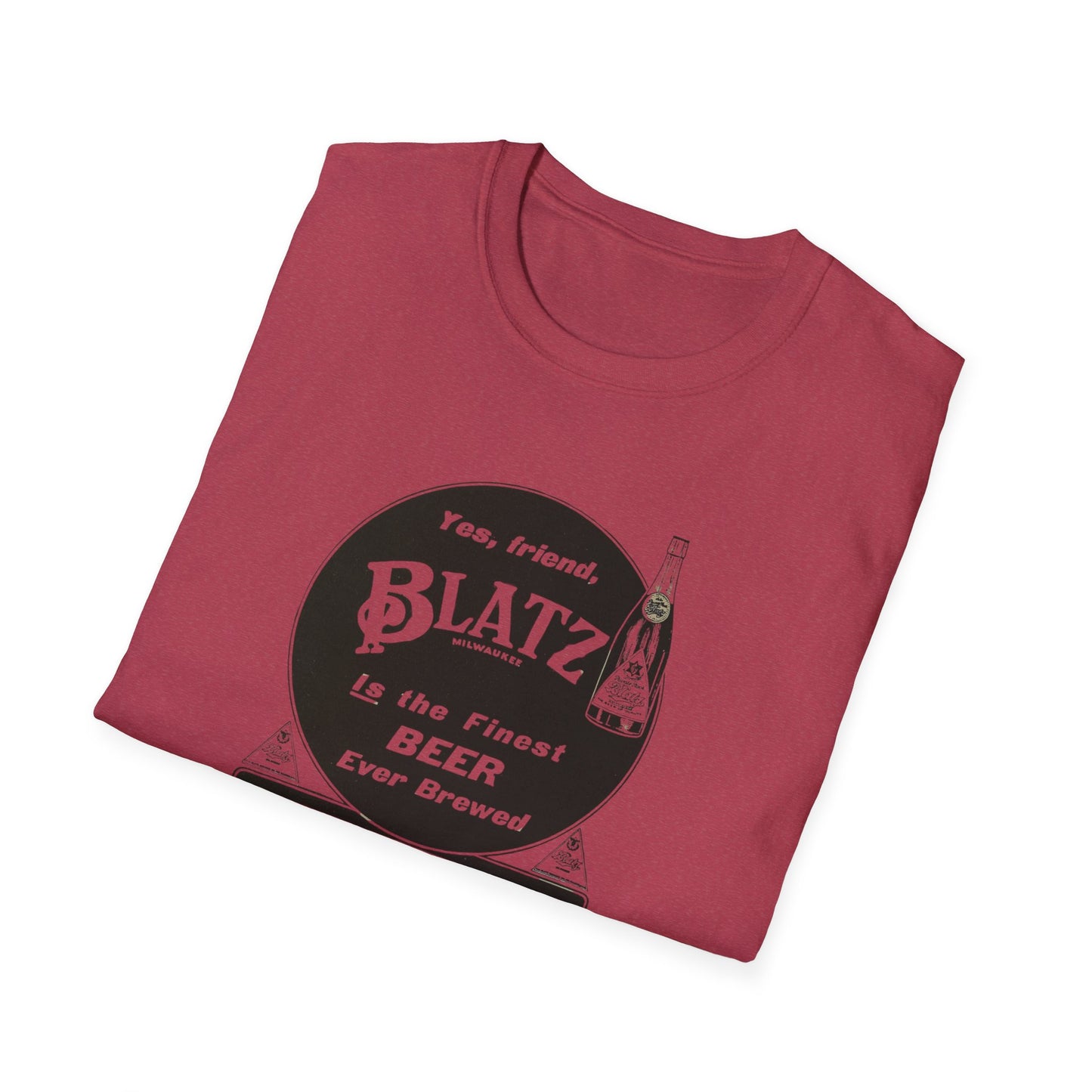 Vintage Blatz Brewing T-Shirt | 100% Cotton Retro Tee for Beer Lovers & Collectors