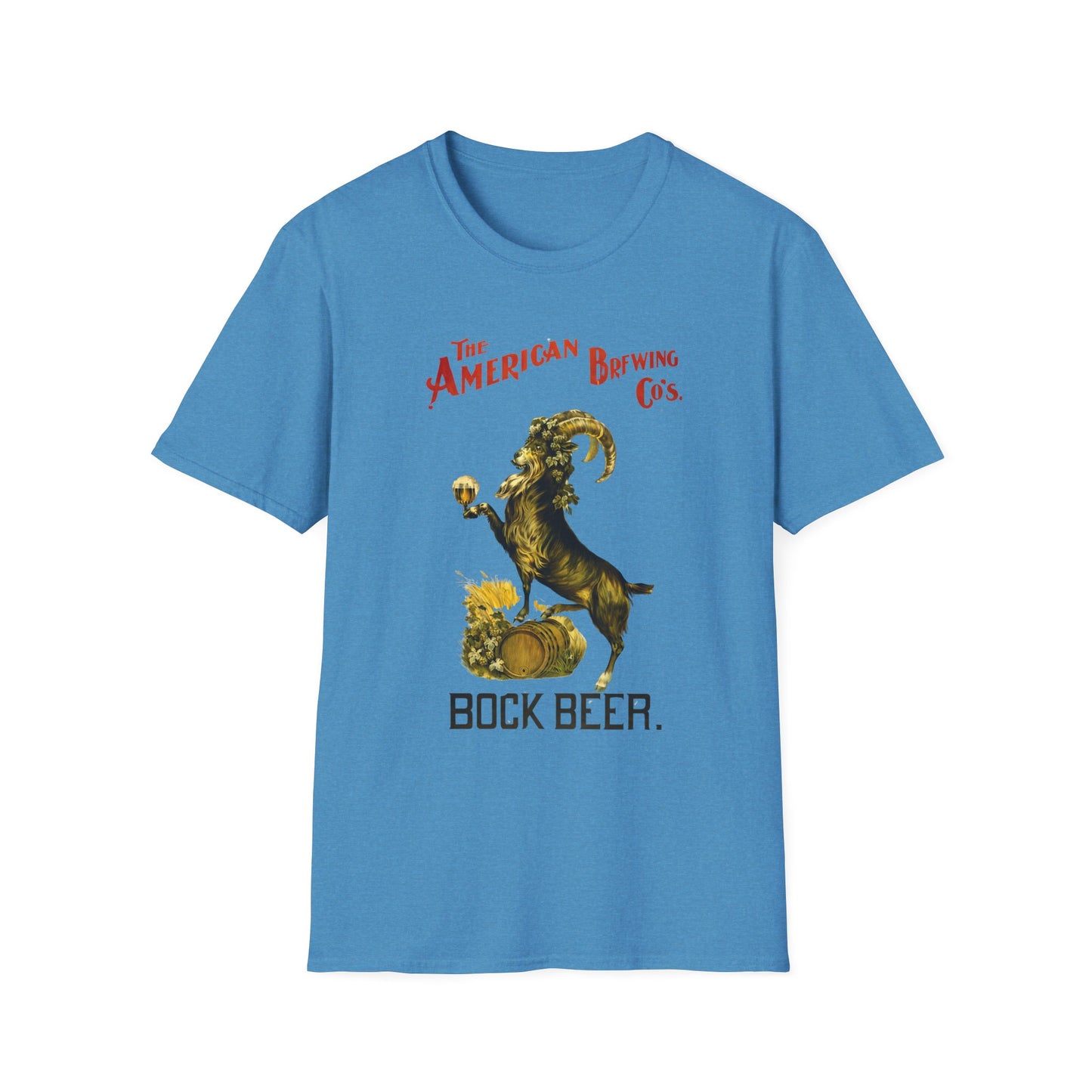 Bock Beer T-Shirt for Goat Lovers - Softstyle Unisex Tee, Comfortable 100% Cotton