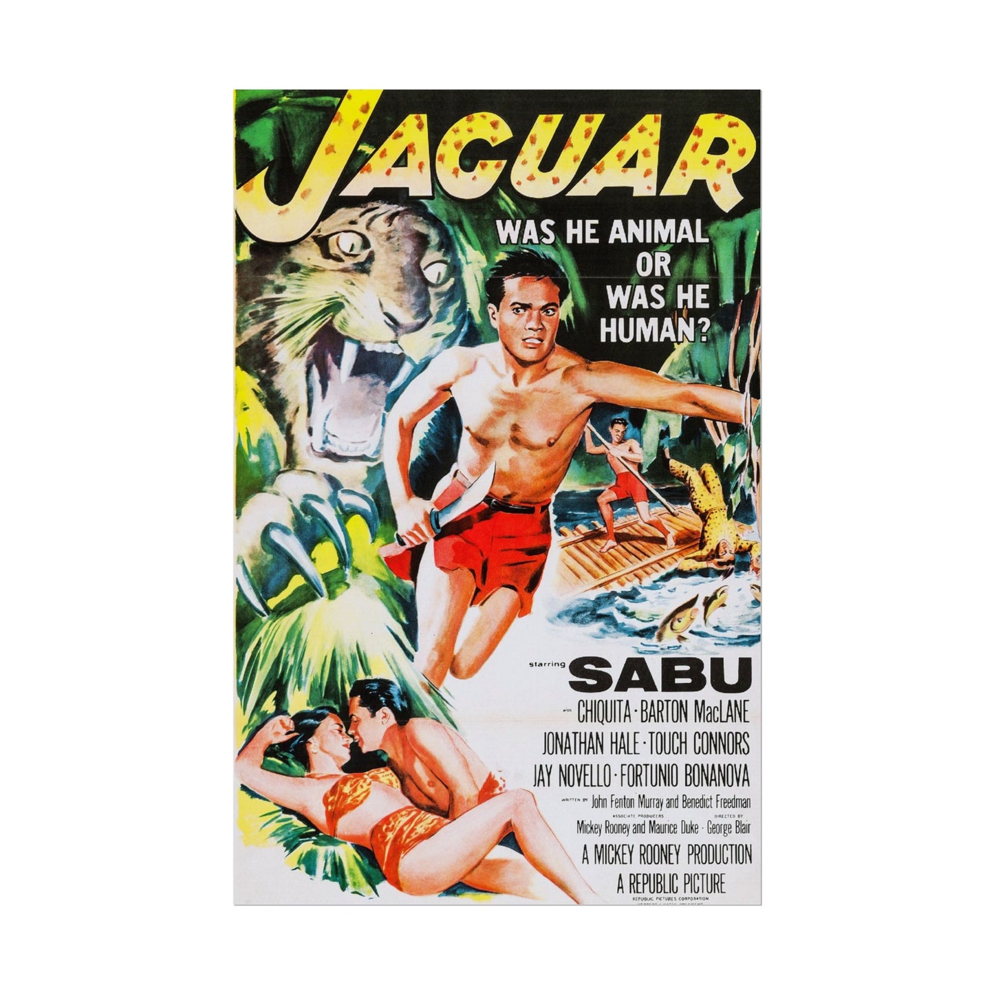 Movie Poster Rolled Poster - Retro Jaguar Sabu Film