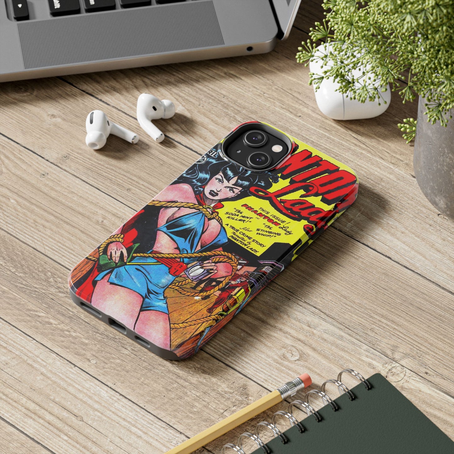 Vintage Phantom Lady Comic Book Phone Cover