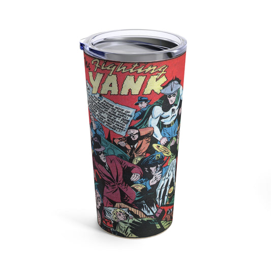 The Fighting Yank Comic Ultimate 20oz Insulated Tumbler - Old School Male 