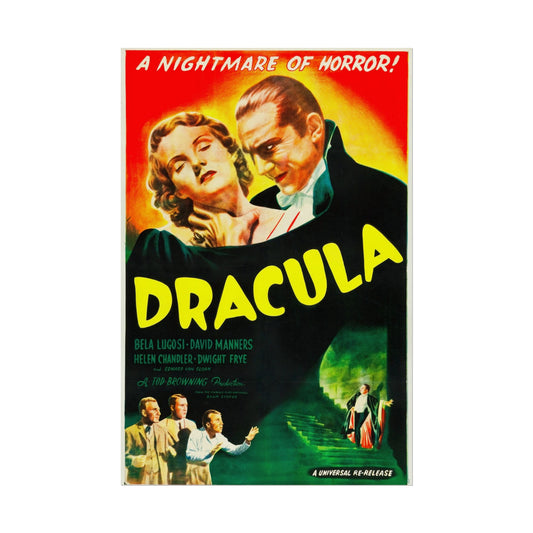 Retro Classic Dracula Film Poster Featuring Bela Lugosi – Vintage Horror Art Print